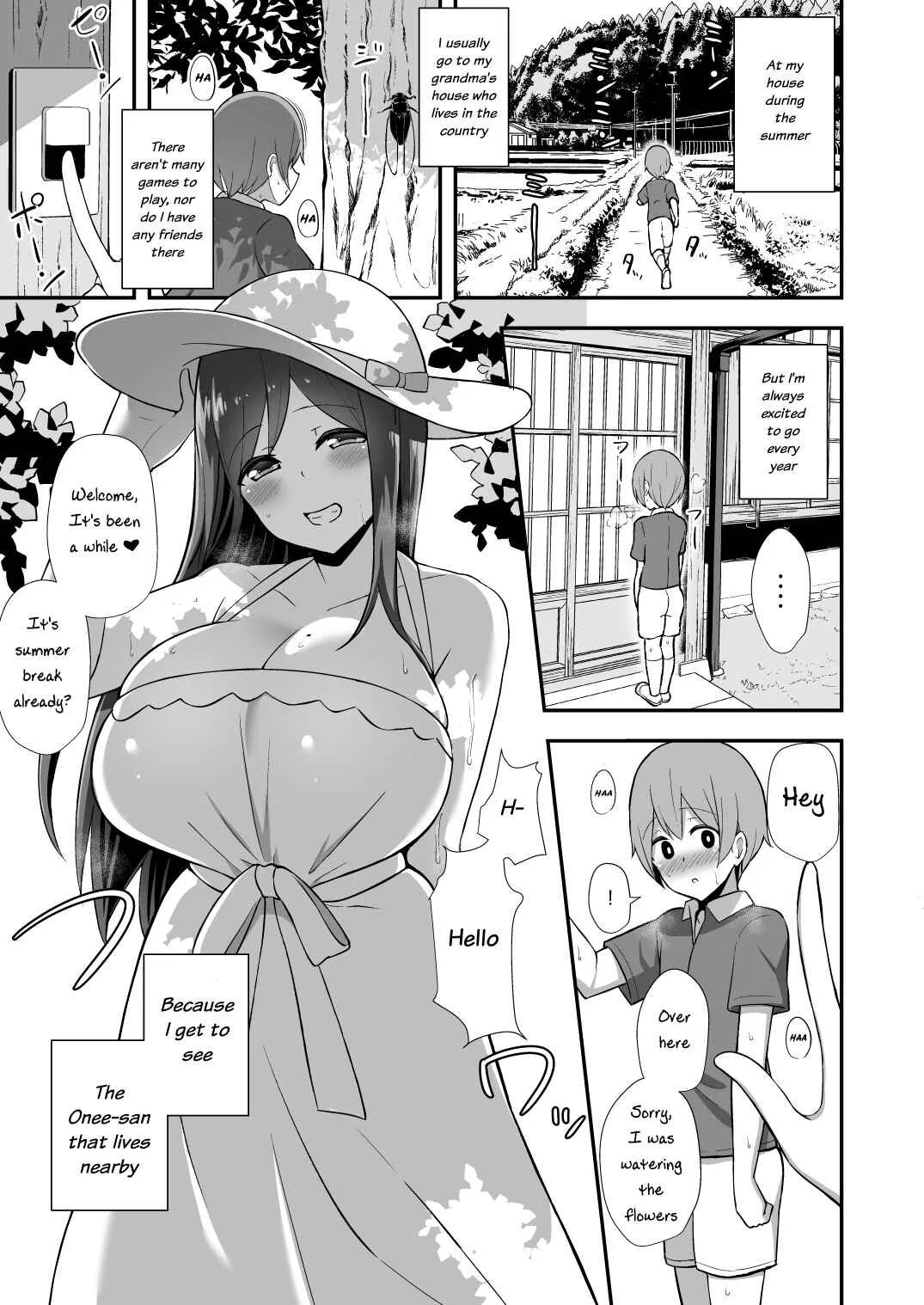 Shiro OnePi Onee-san to Babubabu Inaka Ecchi Chapter 1 - Page 2