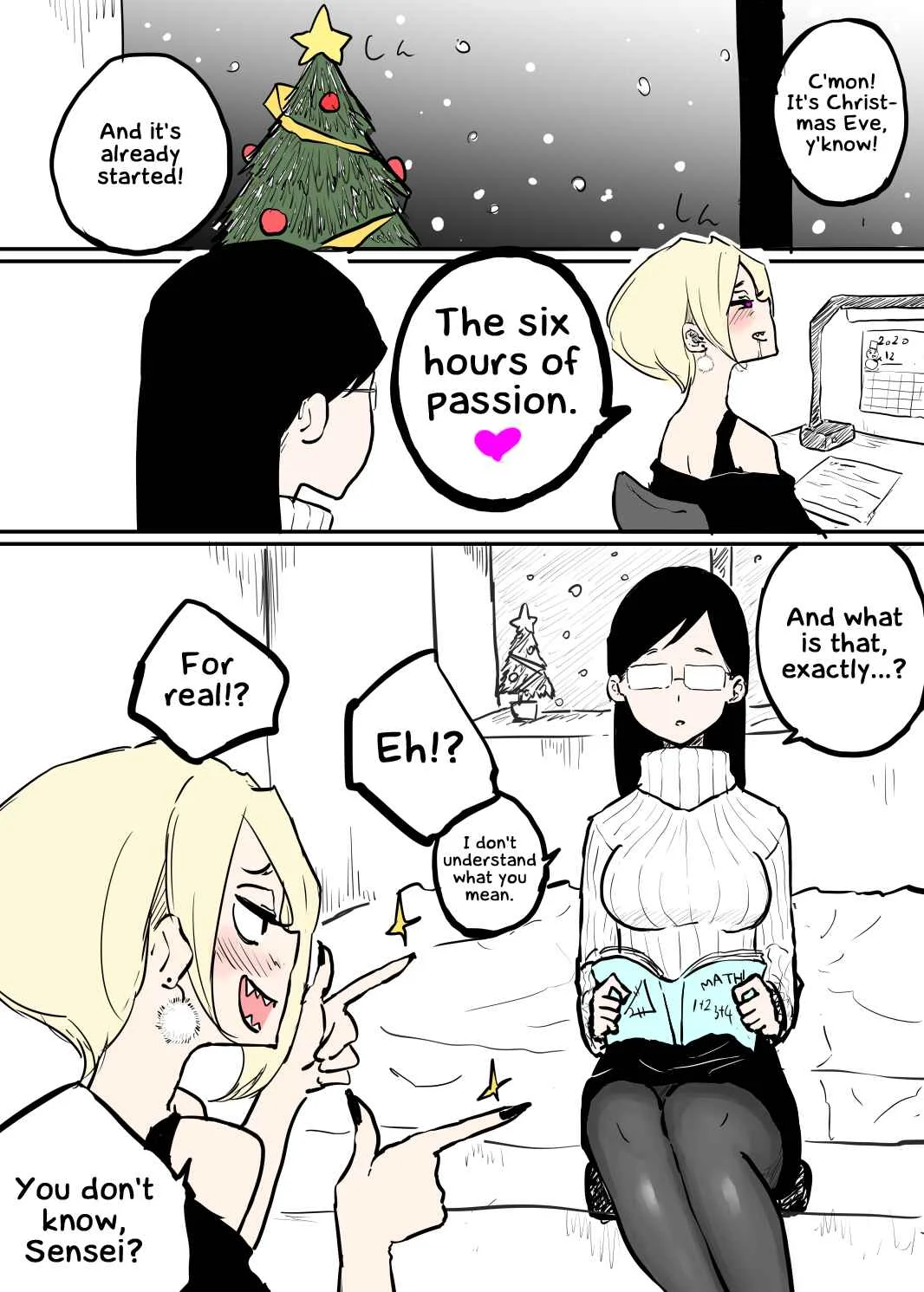 Sousaku Yuri: Christmas Kateikyoushi Yuri Chapter 1: Oneshot - Page 2