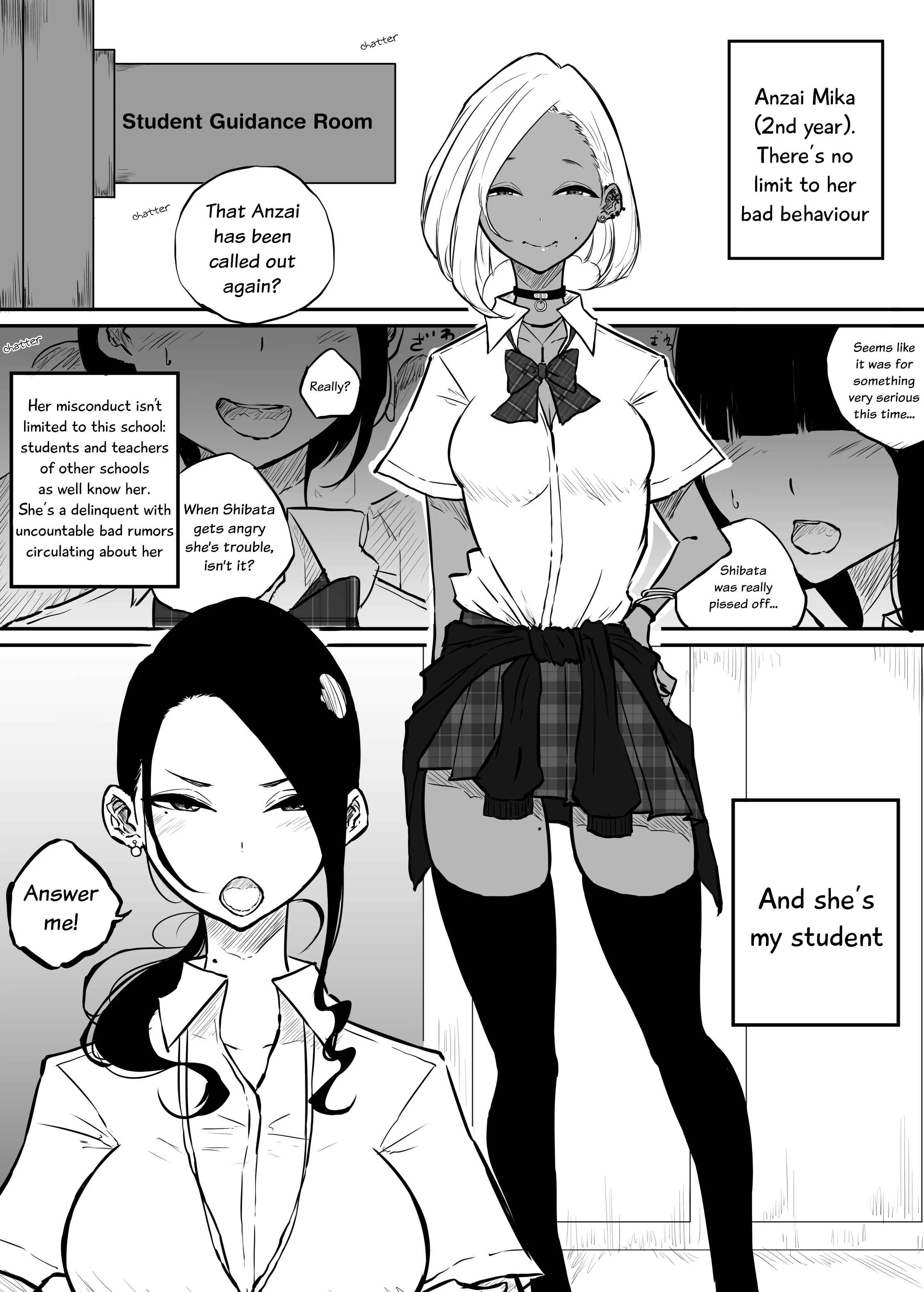 Sparta Sensei ga Oshiego no Bitch Gal ni Ecchi na Koto Sareru Hanashi Chapter 1 - Page 3