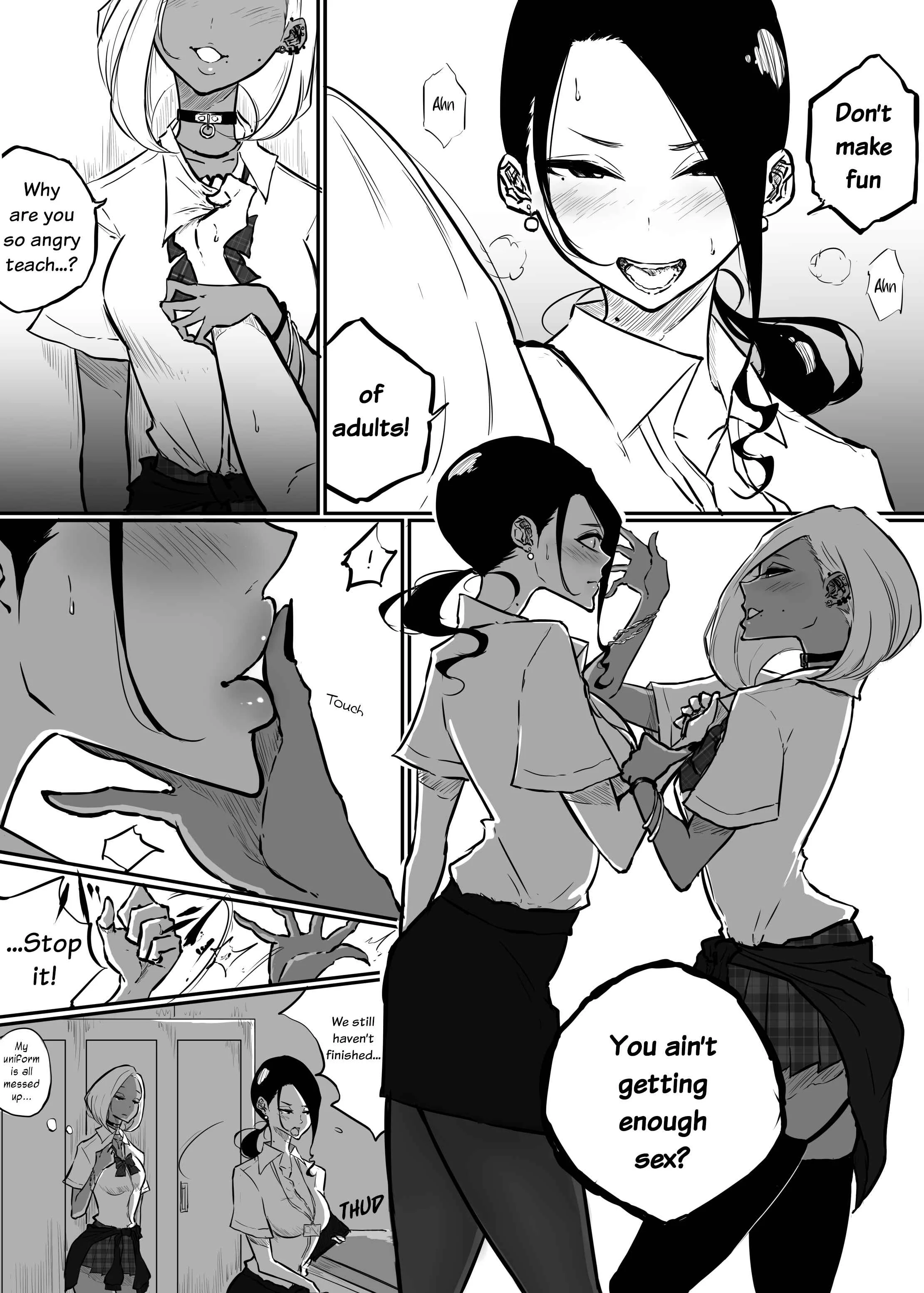 Sparta Sensei ga Oshiego no Bitch Gal ni Ecchi na Koto Sareru Hanashi Chapter 1 - Page 6