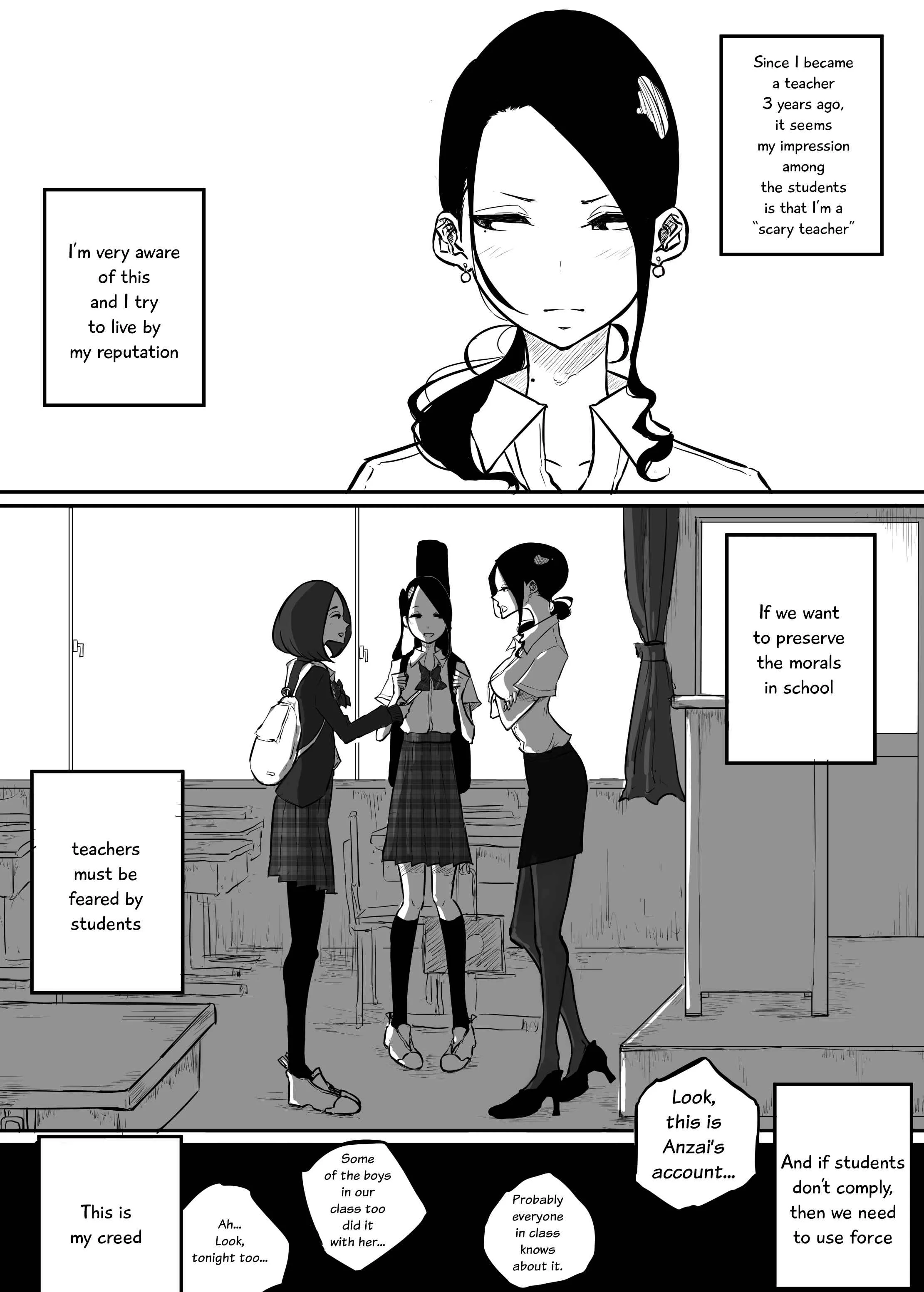Sparta Sensei ga Oshiego no Bitch Gal ni Ecchi na Koto Sareru Hanashi Chapter 1 - Page 8