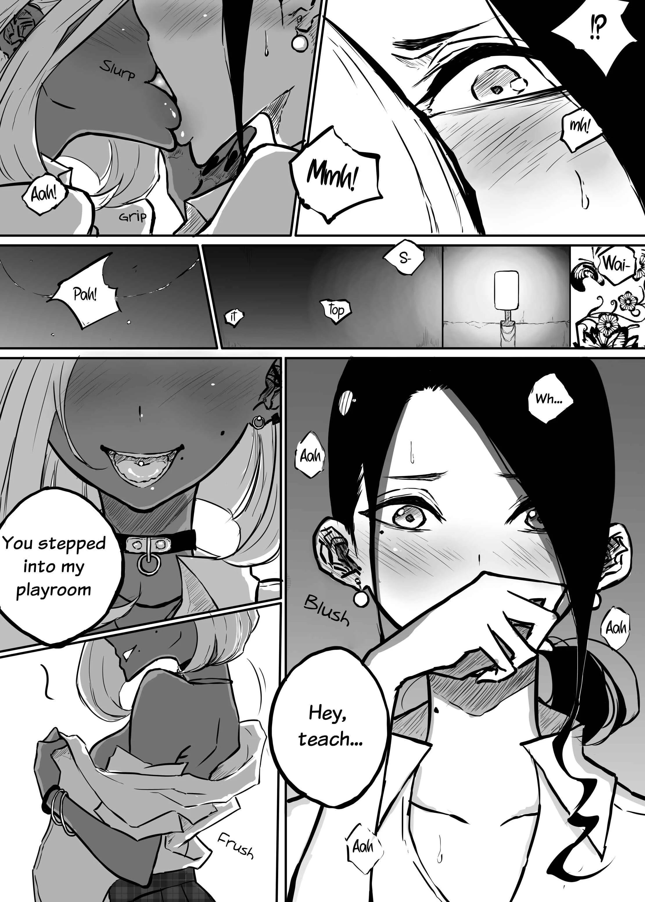 Sparta Sensei ga Oshiego no Bitch Gal ni Ecchi na Koto Sareru Hanashi Chapter 1 - Page 14