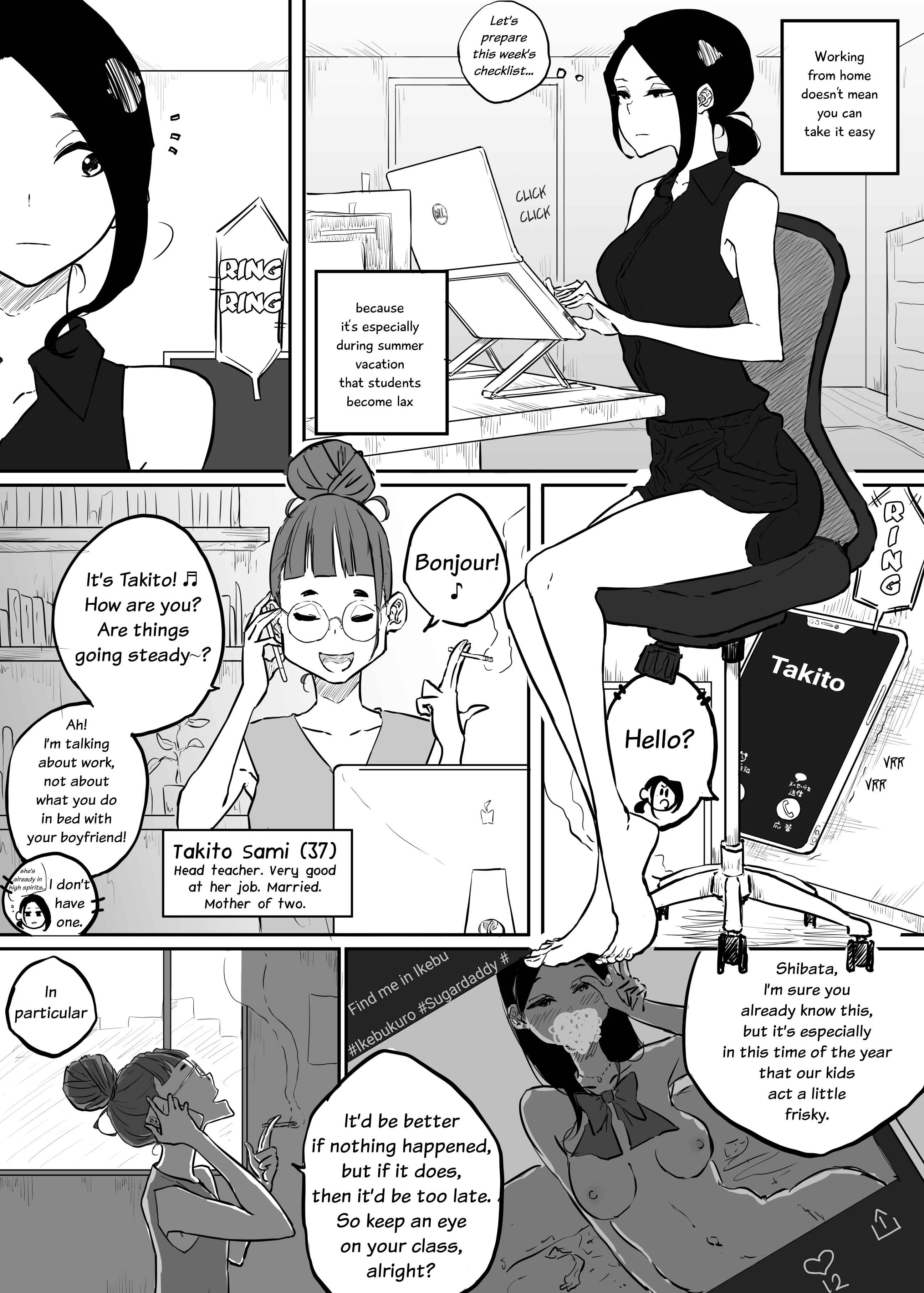 Sparta Sensei ga Oshiego no Bitch Gal ni Ecchi na Koto Sareru Hanashi Chapter 2 - Page 9