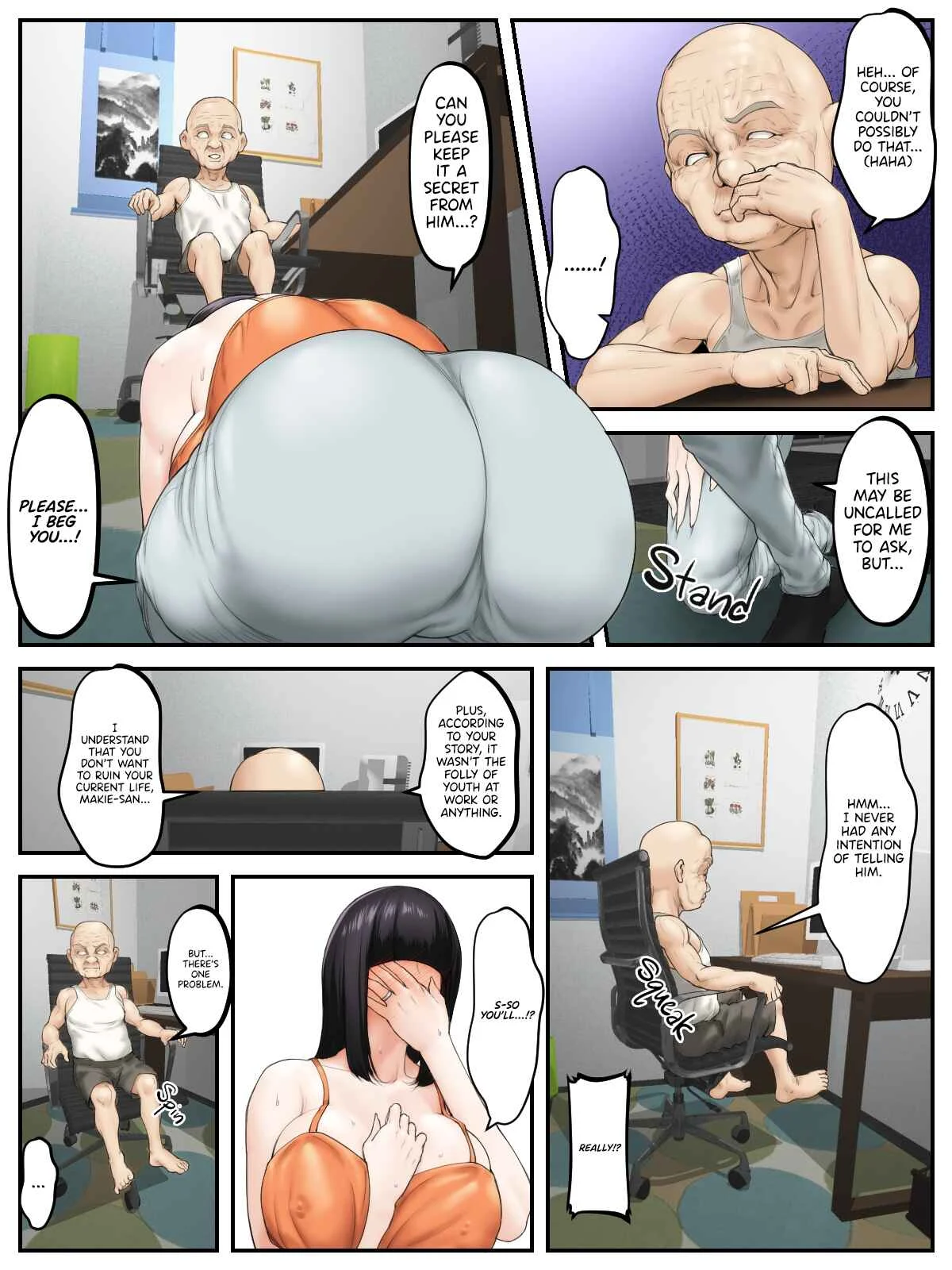 Stepfather Netorare ~Introducing Makie, the Huge-titted Wife with the Hidden eyes~ Chapter 1: Oneshot - Page 7