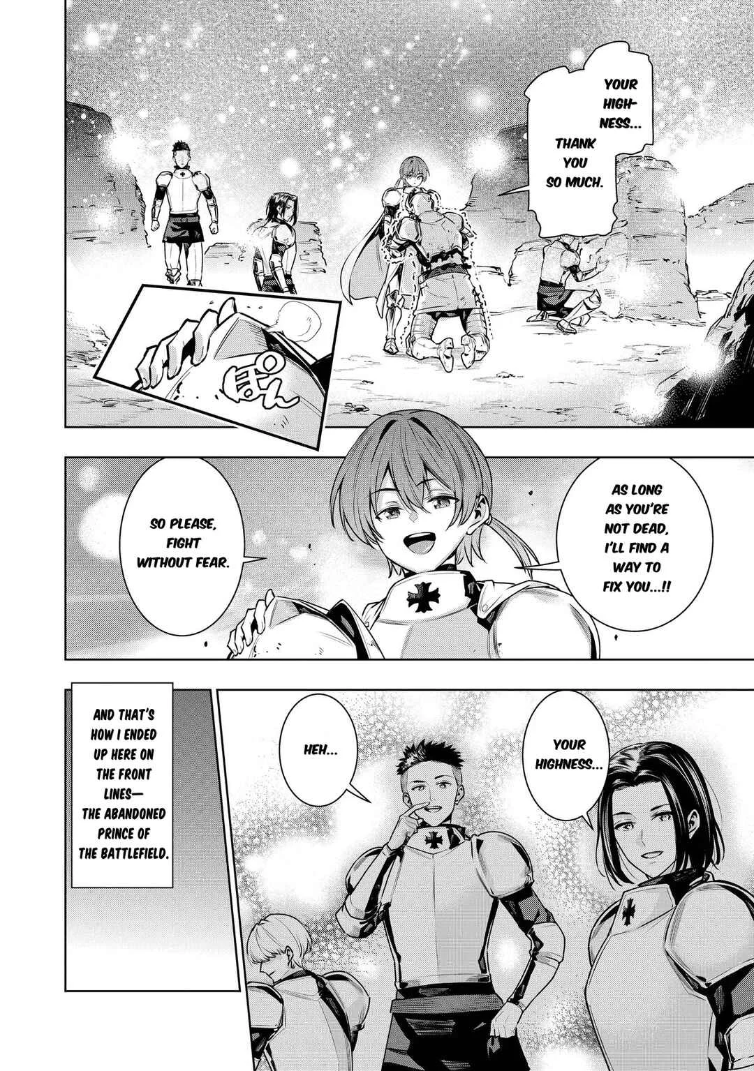 Suterare Ouji ga Saizensen de Tekikoku no Heishi wo Chiryou Shitara Jitsu wa Dainana Oujo datta Ken Chapter 1 - Page 19