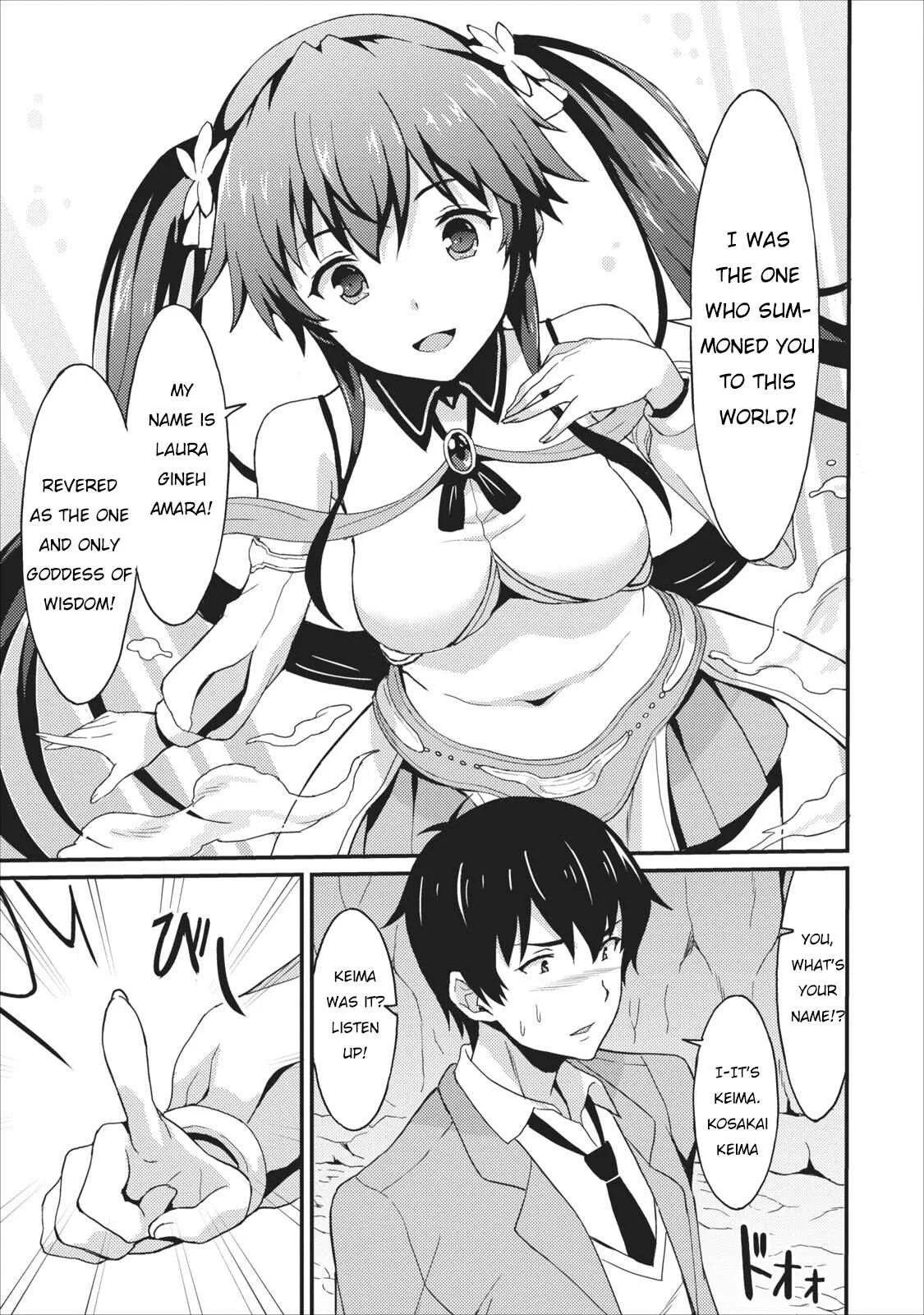 Taberu Dake de Level-Up! Damegami to Issho ni Isekai Musou Chapter 1 - Page 4