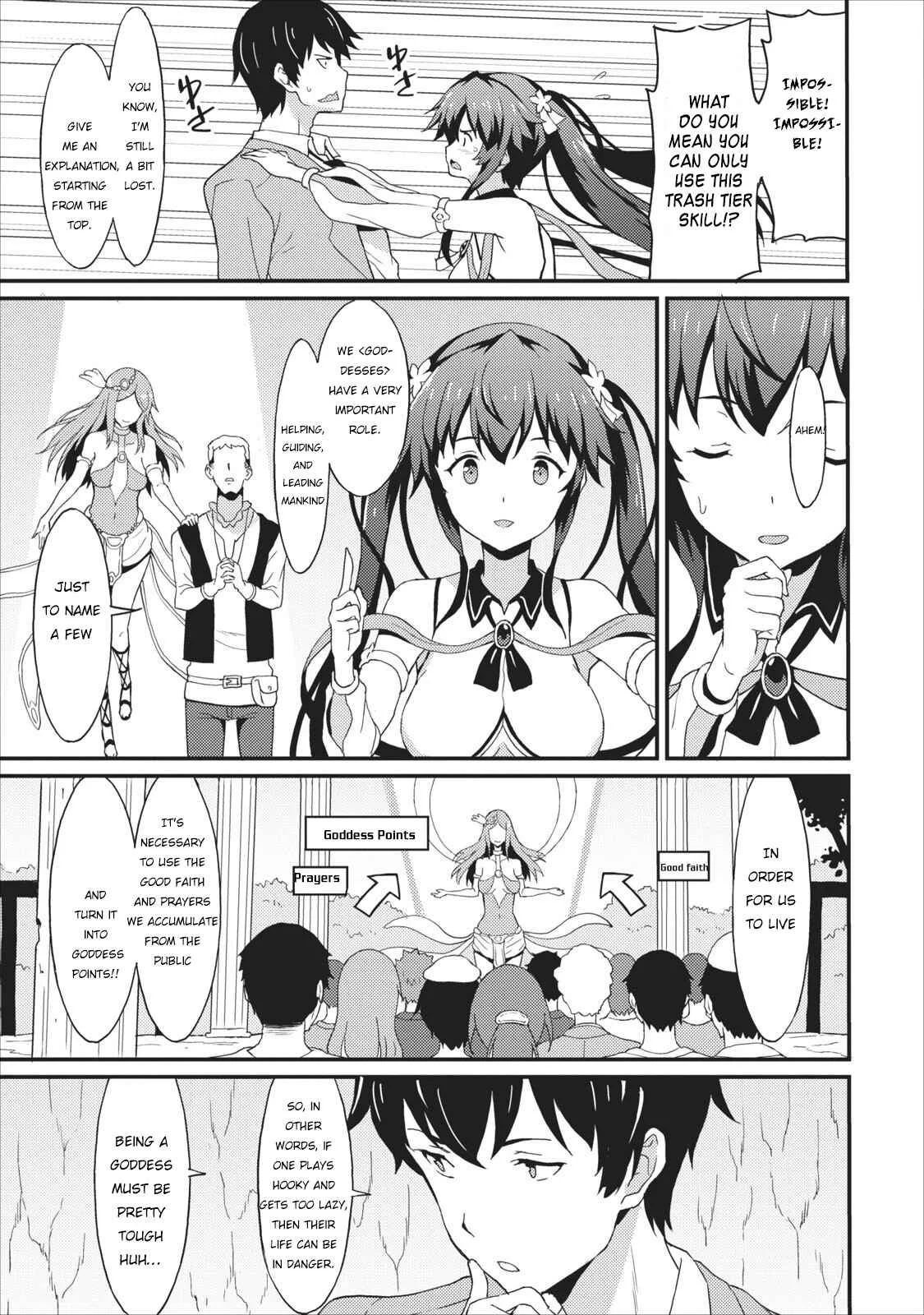Taberu Dake de Level-Up! Damegami to Issho ni Isekai Musou Chapter 1 - Page 10