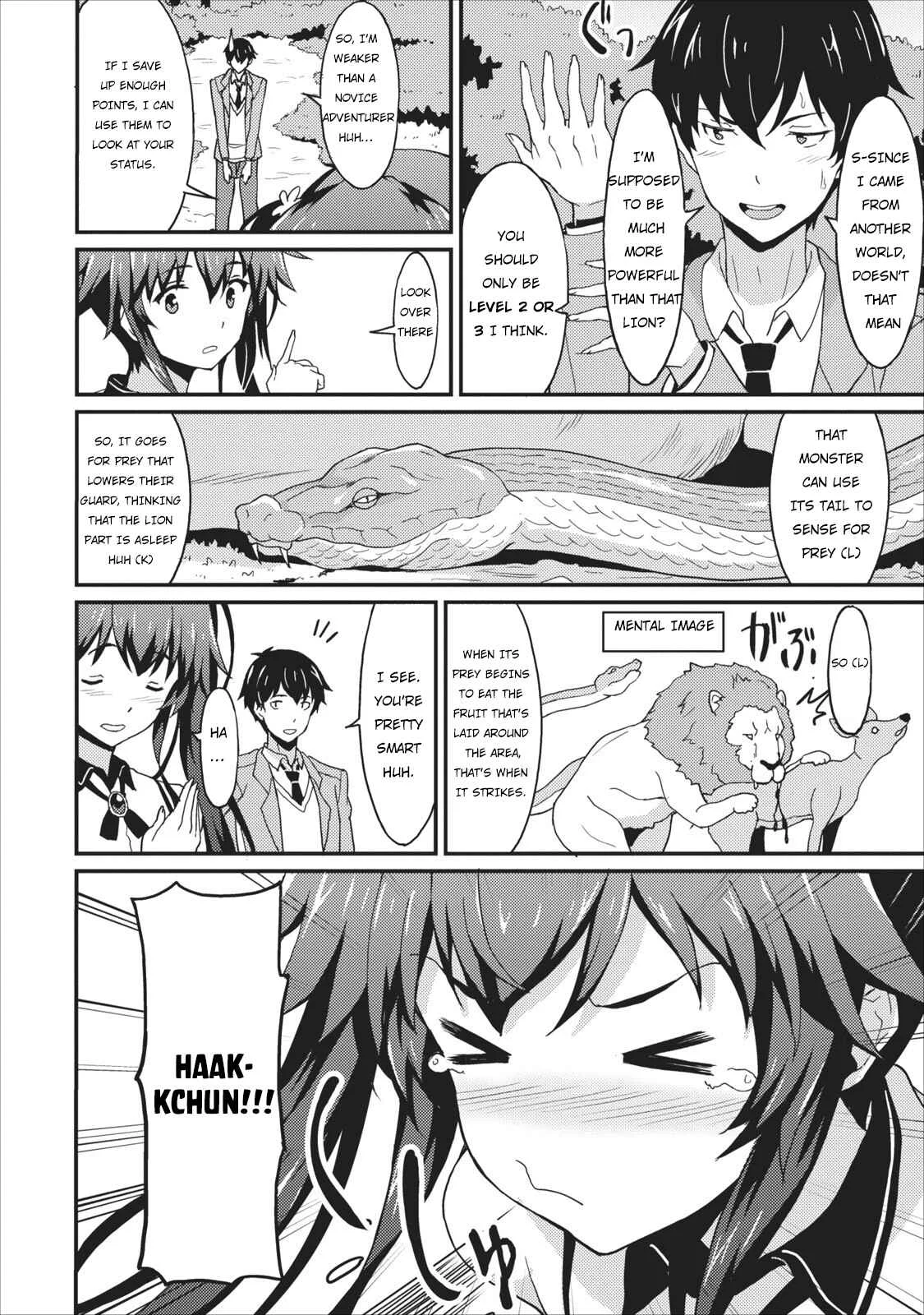 Taberu Dake de Level-Up! Damegami to Issho ni Isekai Musou Chapter 1 - Page 15