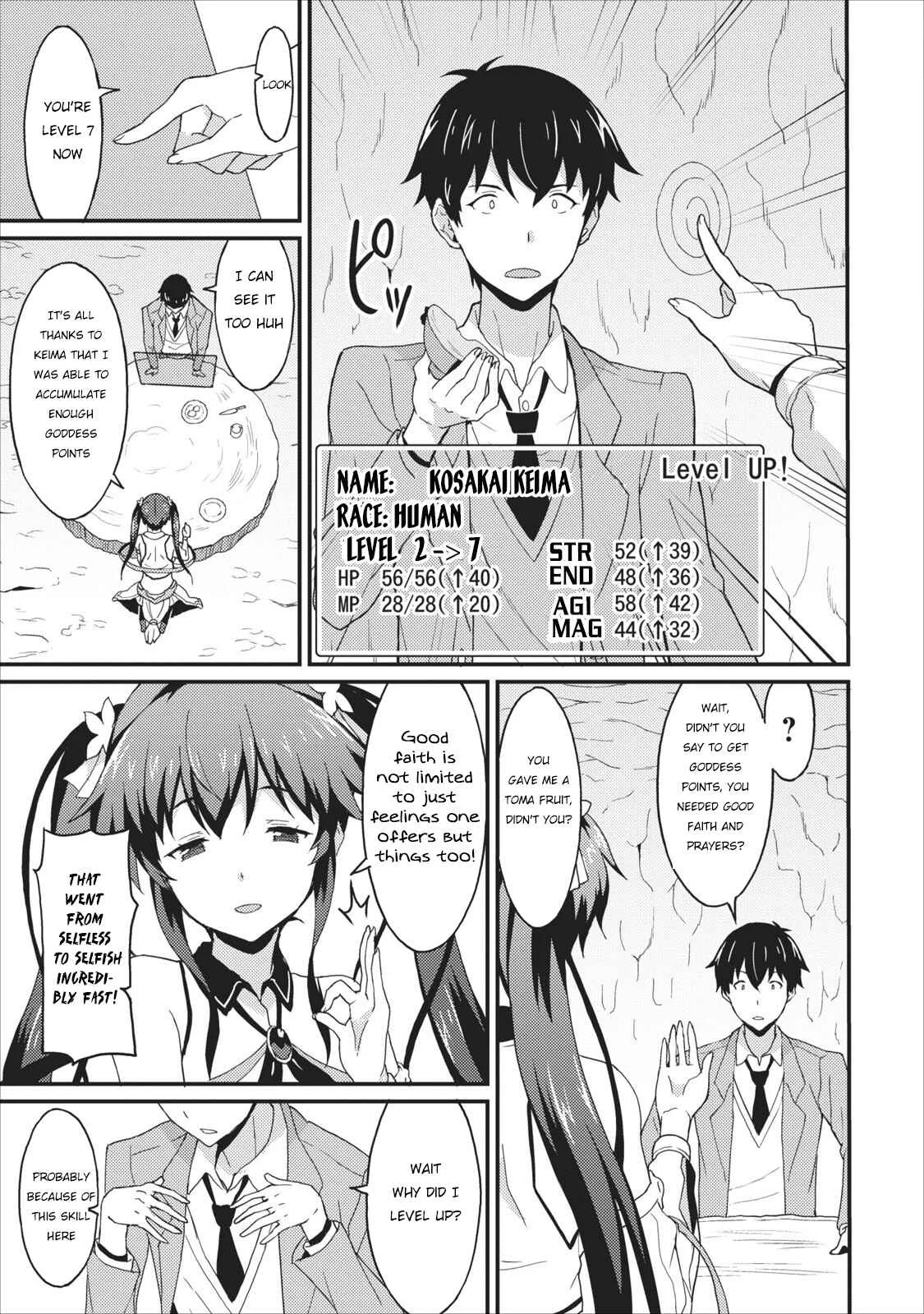 Taberu Dake de Level-Up! Damegami to Issho ni Isekai Musou Chapter 1 - Page 22