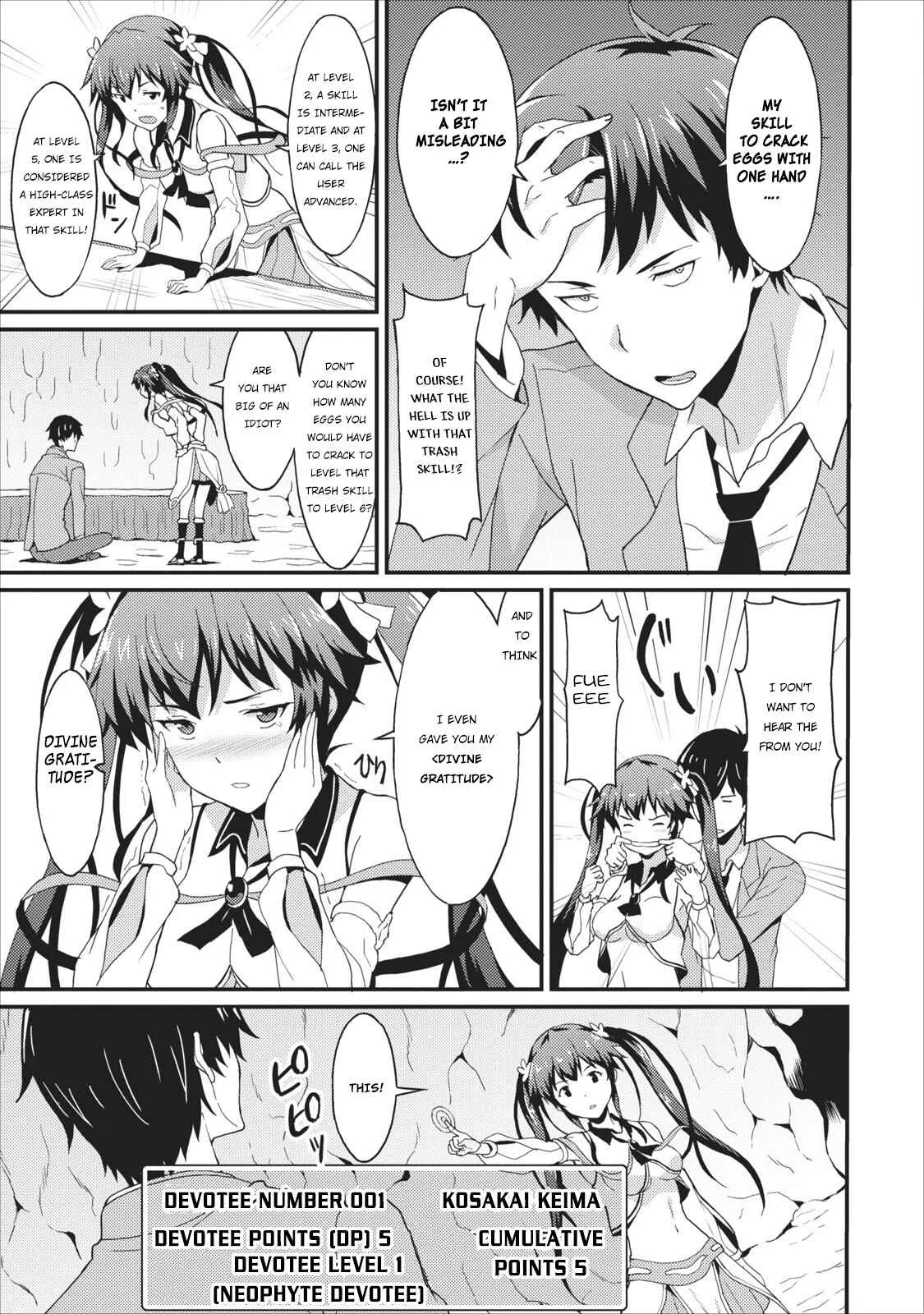 Taberu Dake de Level-Up! Damegami to Issho ni Isekai Musou Chapter 1 - Page 24