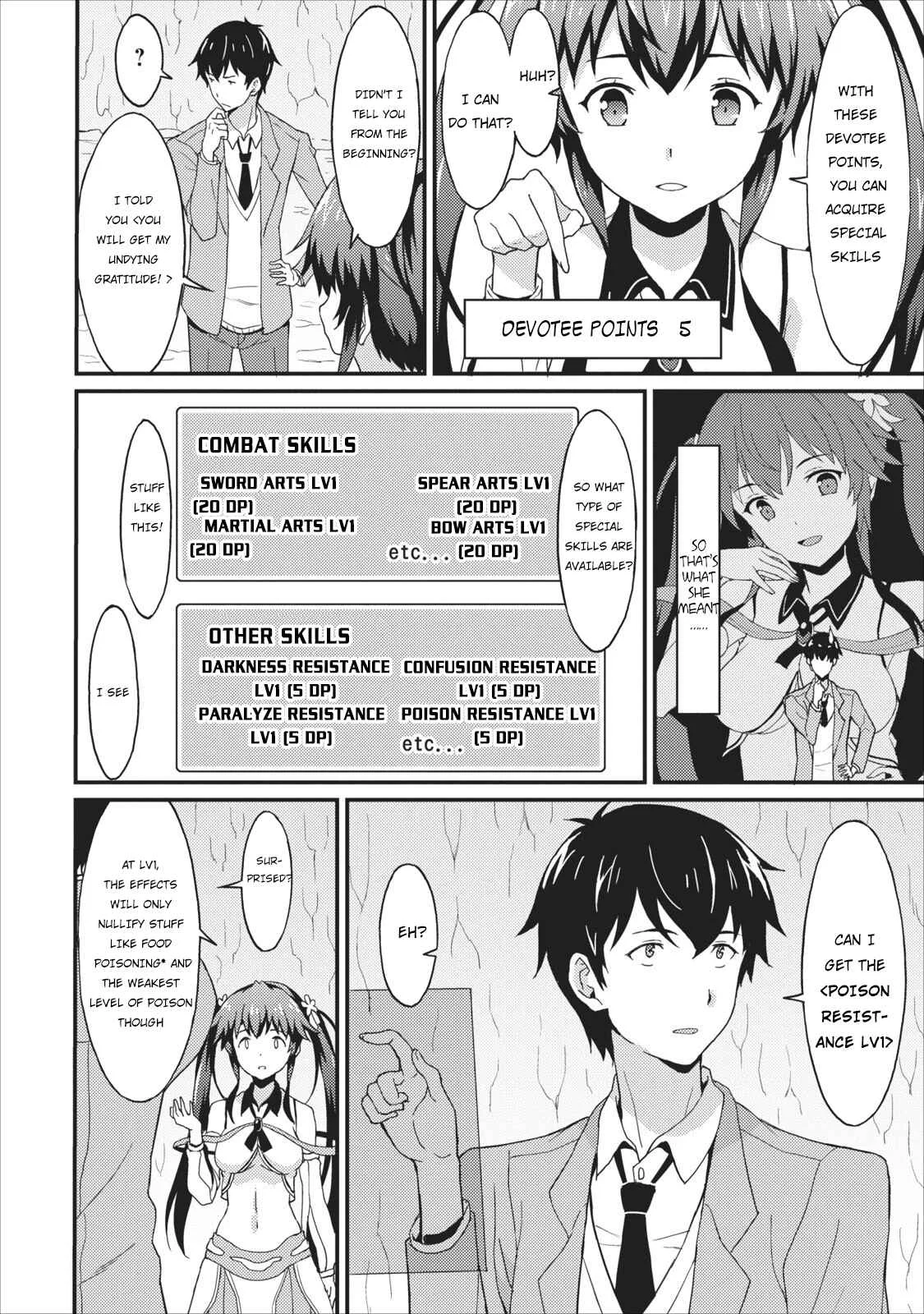 Taberu Dake de Level-Up! Damegami to Issho ni Isekai Musou Chapter 1 - Page 25