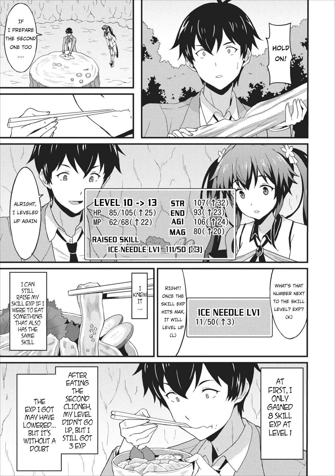 Taberu Dake de Level-Up! Damegami to Issho ni Isekai Musou Chapter 1 - Page 38