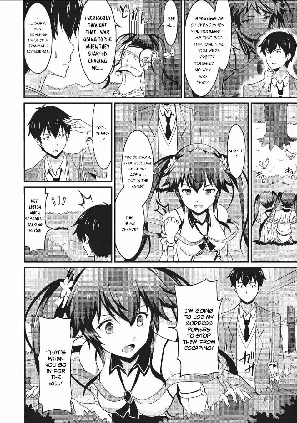 Taberu Dake de Level-Up! Damegami to Issho ni Isekai Musou Chapter 2: The Four Heavenly Kings of the Forest - Page 3