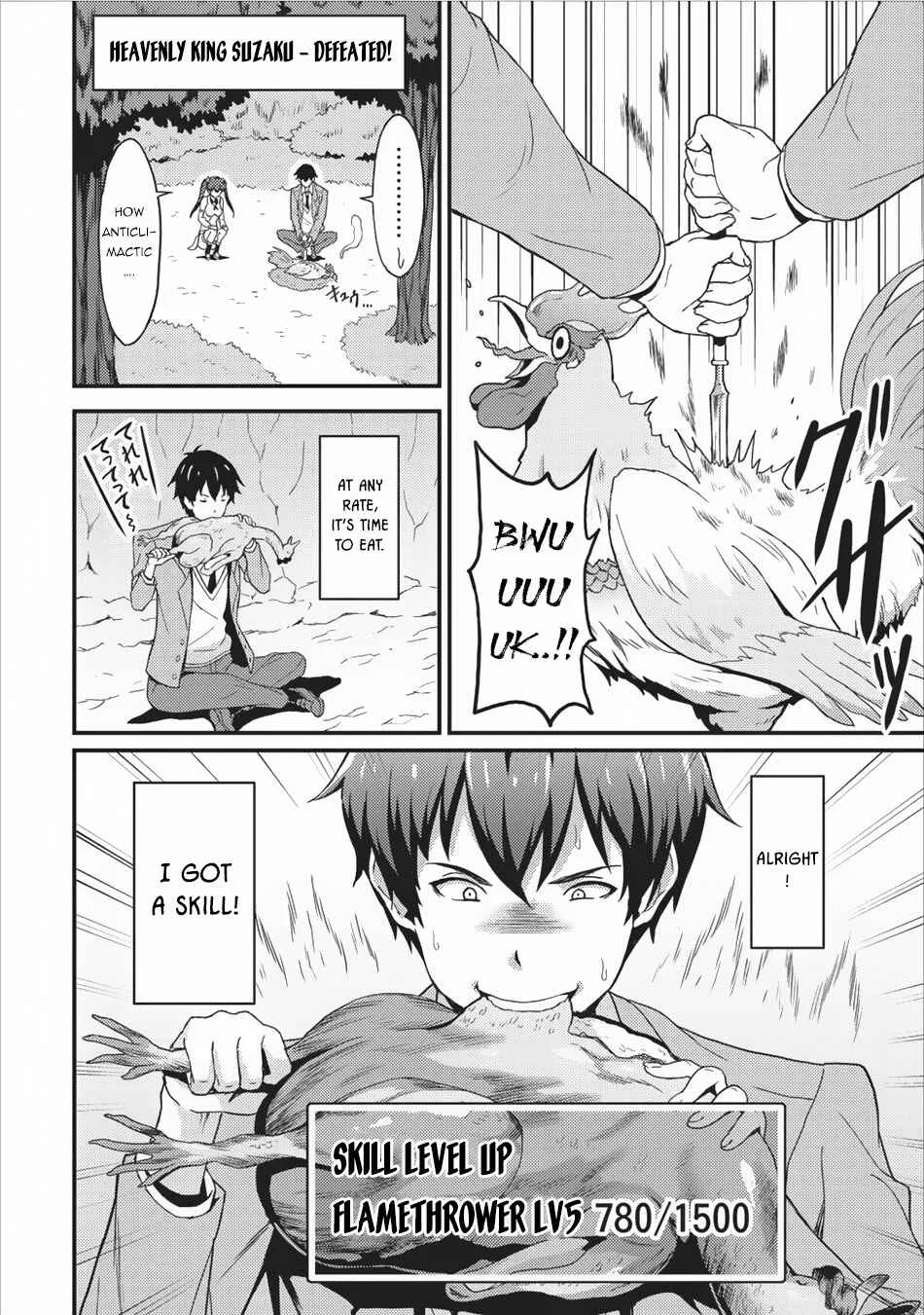 Taberu Dake de Level-Up! Damegami to Issho ni Isekai Musou Chapter 2: The Four Heavenly Kings of the Forest - Page 21