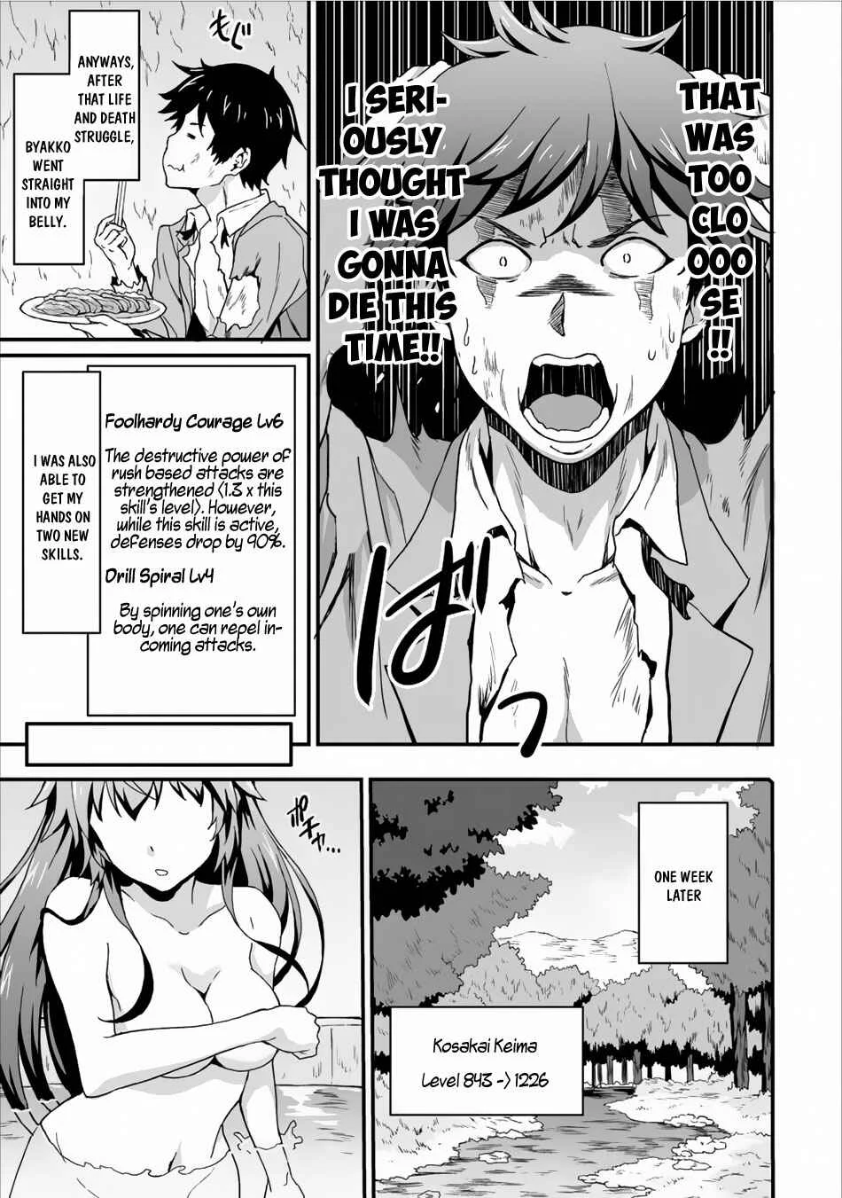 Taberu Dake de Level-Up! Damegami to Issho ni Isekai Musou Chapter 3: The Strongest And The Wisest - Page 17