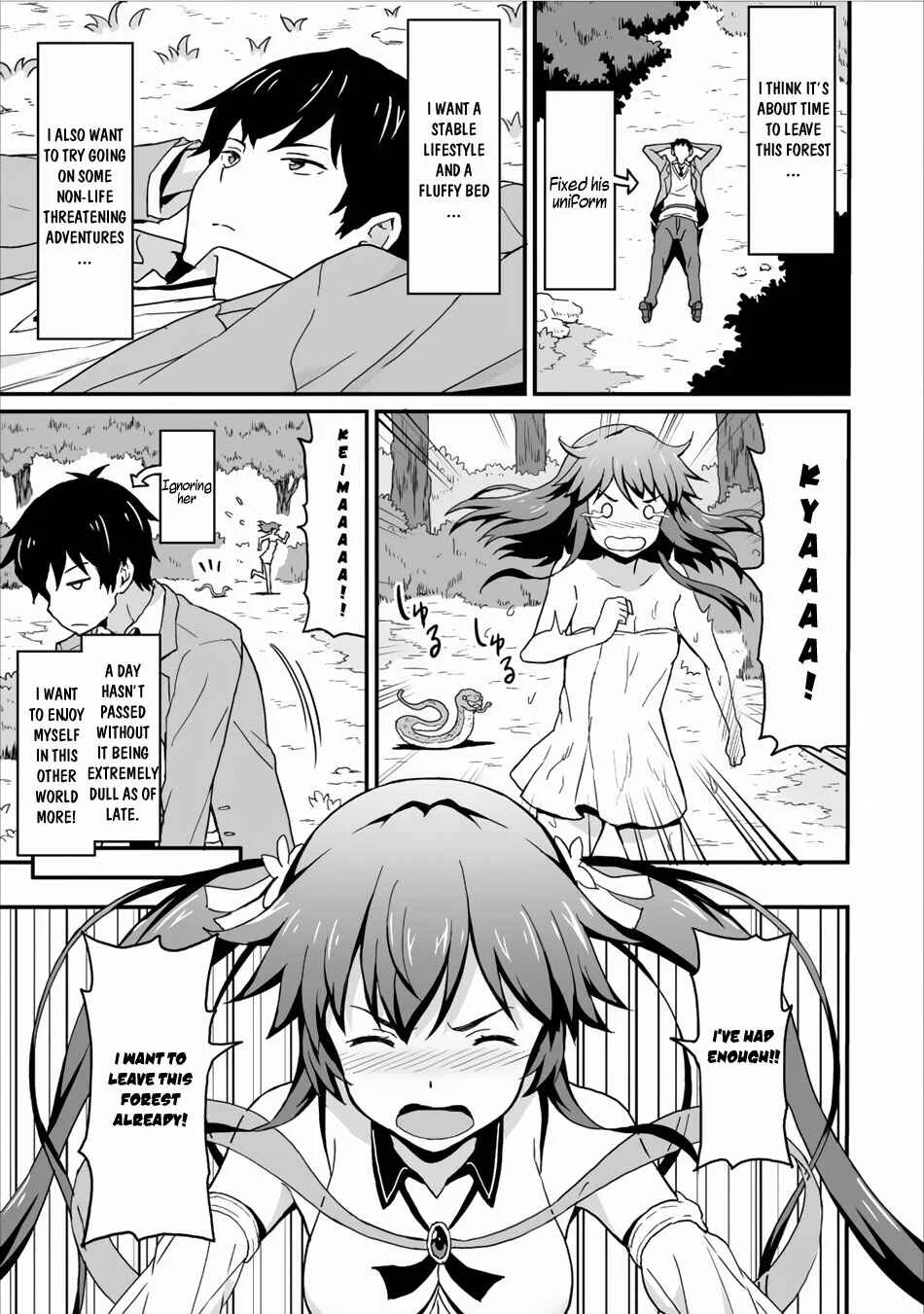 Taberu Dake de Level-Up! Damegami to Issho ni Isekai Musou Chapter 3: The Strongest And The Wisest - Page 19