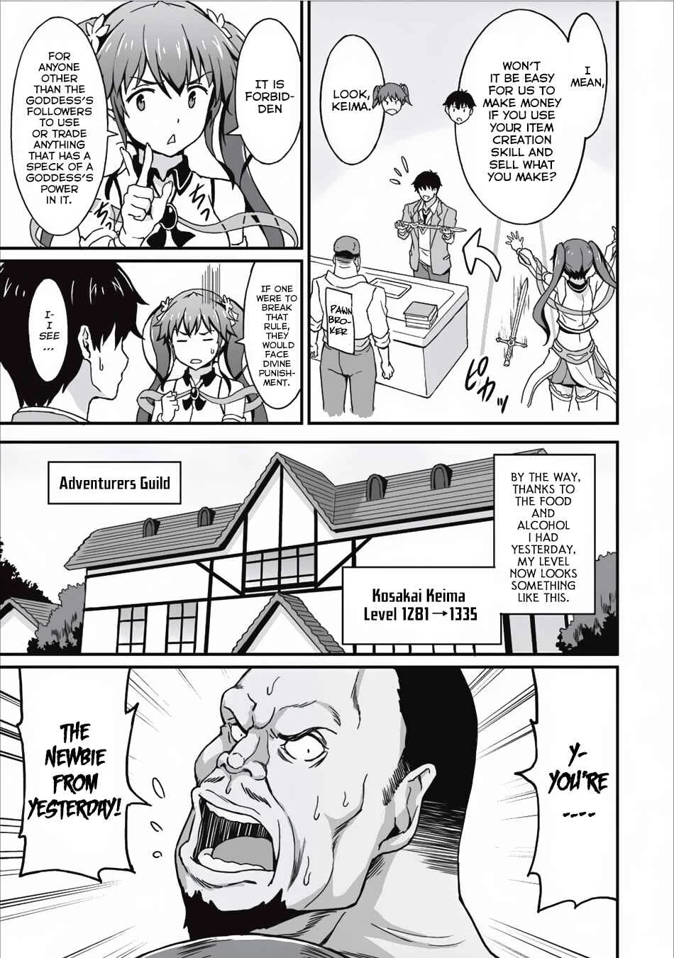 Taberu Dake de Level-Up! Damegami to Issho ni Isekai Musou Chapter 5: Be Careful About Shady Requests! - Page 4