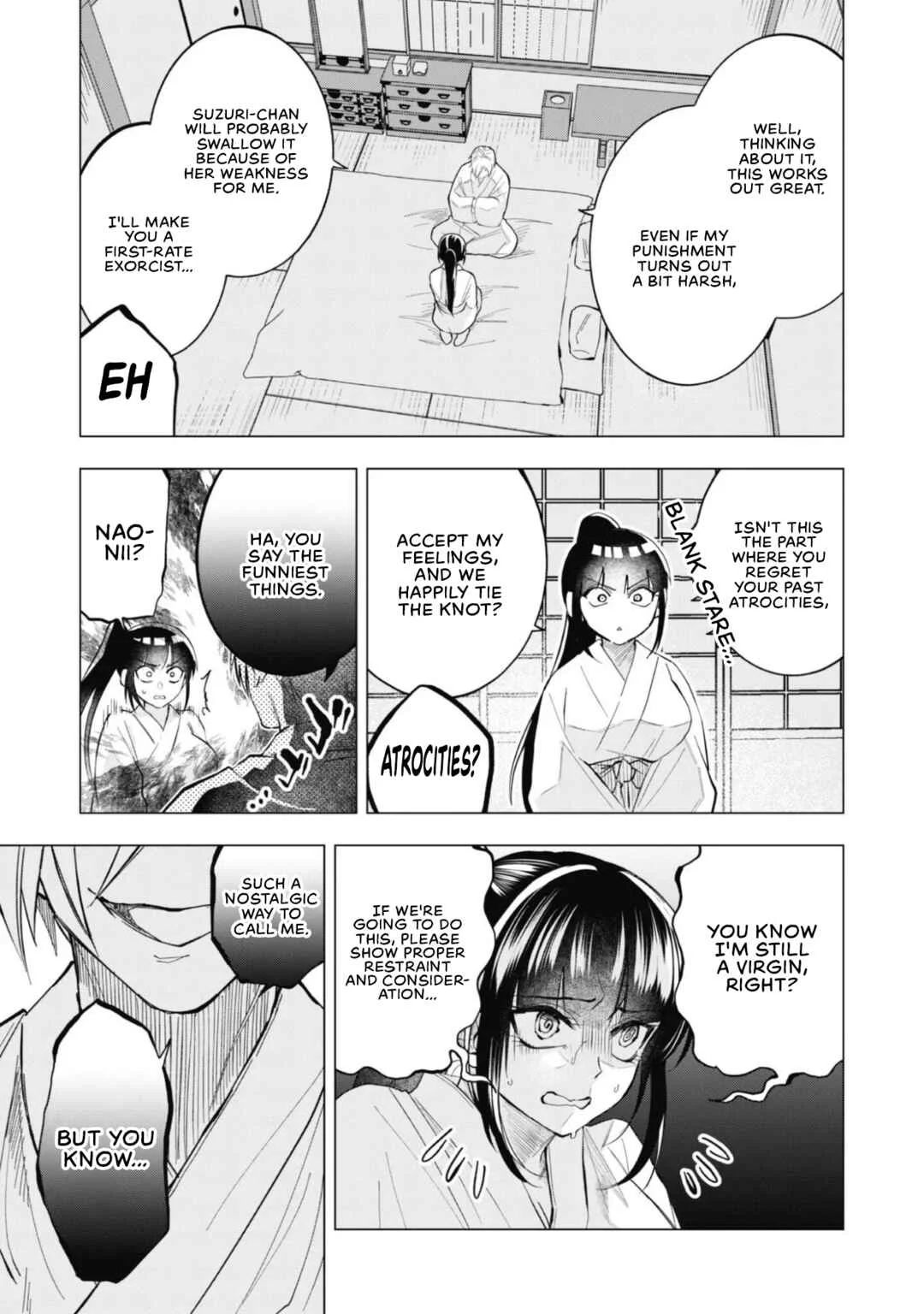Taimashi Tensei ~Kakoku na Eroge Sekai de Kitsunegao no Kansaiben na Shouwaru Otoko wa Donai Surya Ee desu ka?~ Chapter 2: The night of second-class exorcist suzuri shiun - Page 15