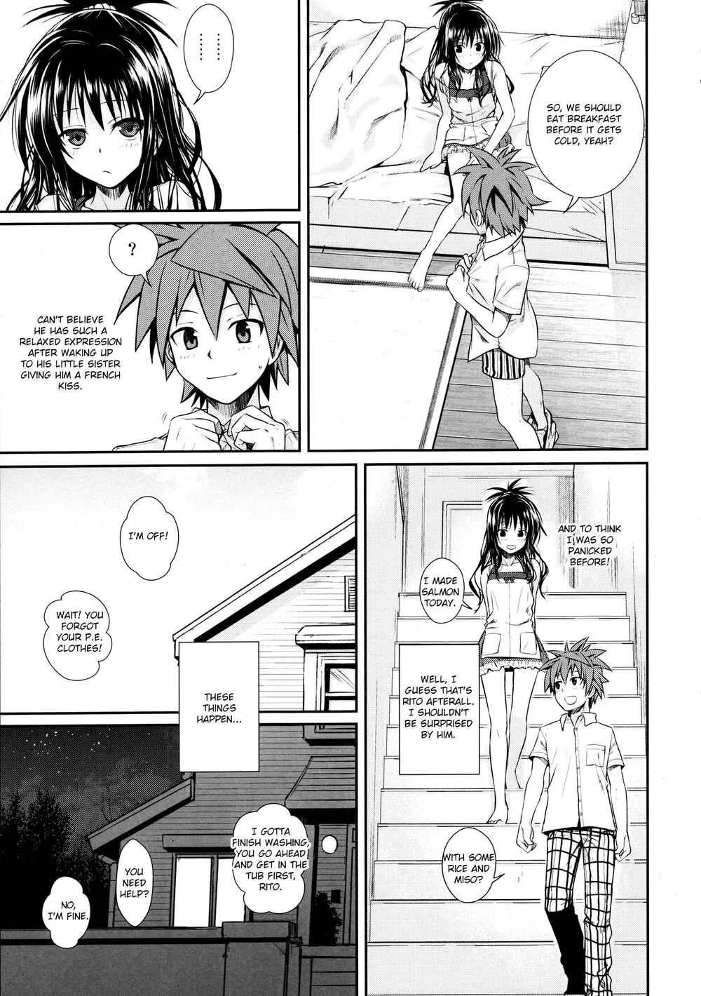 To LOVE-Ru - Prototype Other Love (Doujinshi) Chapter 3: Wished World,Debauched World - Page 8