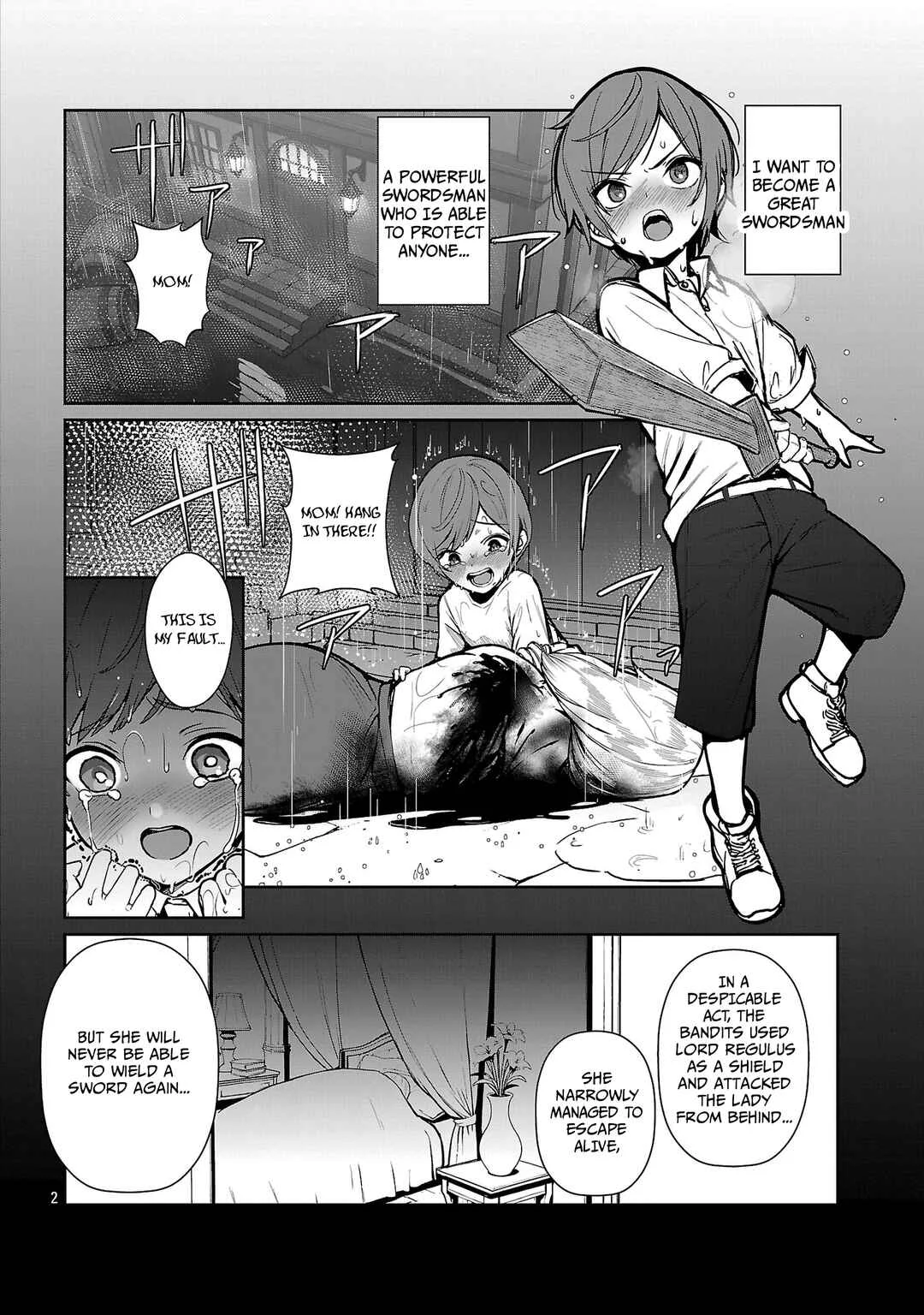 Tousan wa "Kensei", Kaasan wa "Kenshin", Boku wa "Ochi〇po Chanbara Master" Chapter 1.1 - Page 7