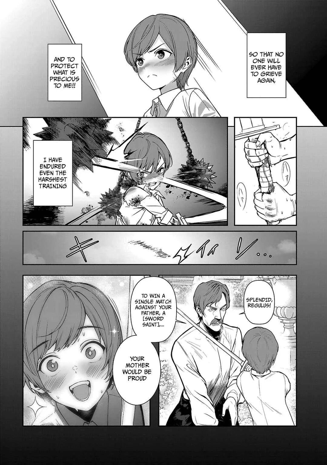 Tousan wa "Kensei", Kaasan wa "Kenshin", Boku wa "Ochi〇po Chanbara Master" Chapter 1.1 - Page 9