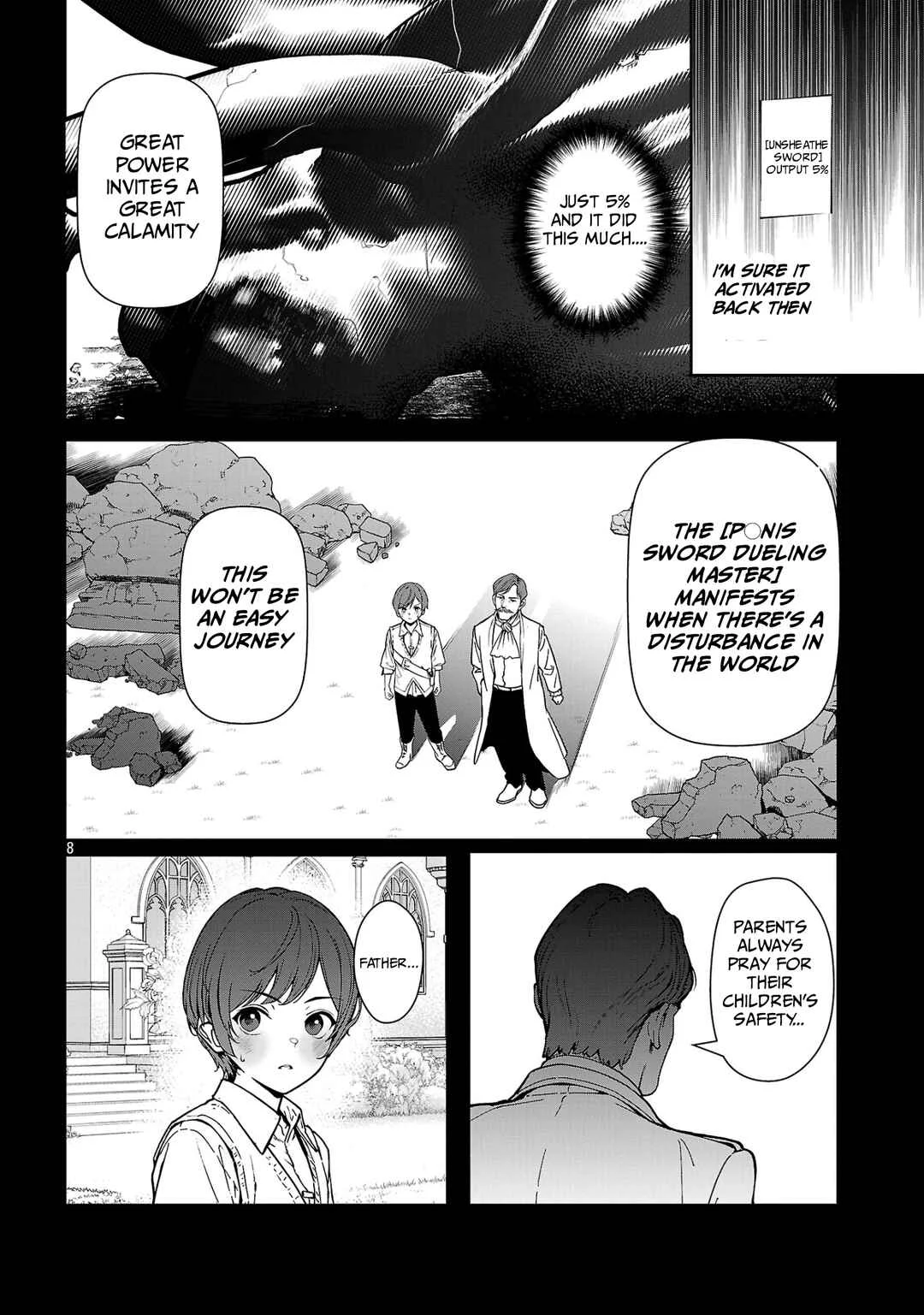 Tousan wa "Kensei", Kaasan wa "Kenshin", Boku wa "Ochi〇po Chanbara Master" Chapter 2.1 - Page 9