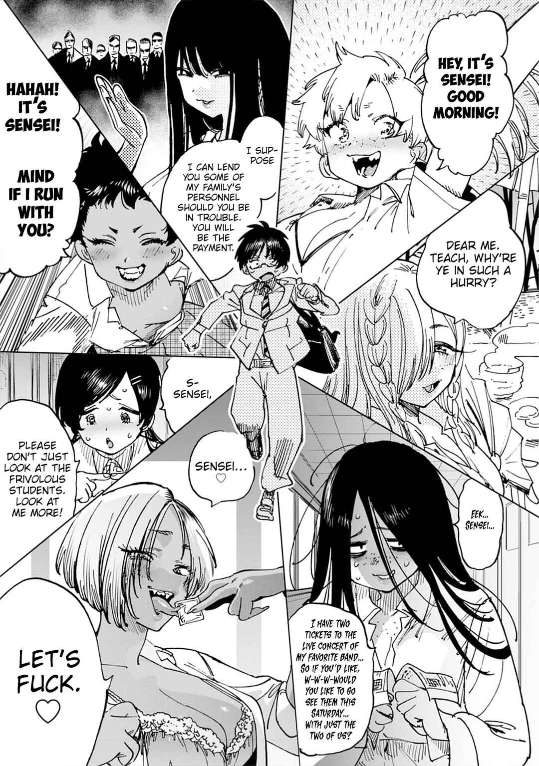 Uo Dekka - Kyonyuu Kyojiri Koushinchou Gyaru-chan wa Boku ni Koi Shiteru - Anthology Comic Chapter 1: The huge gyaru academy’s kind teacher ♡ - Page 8