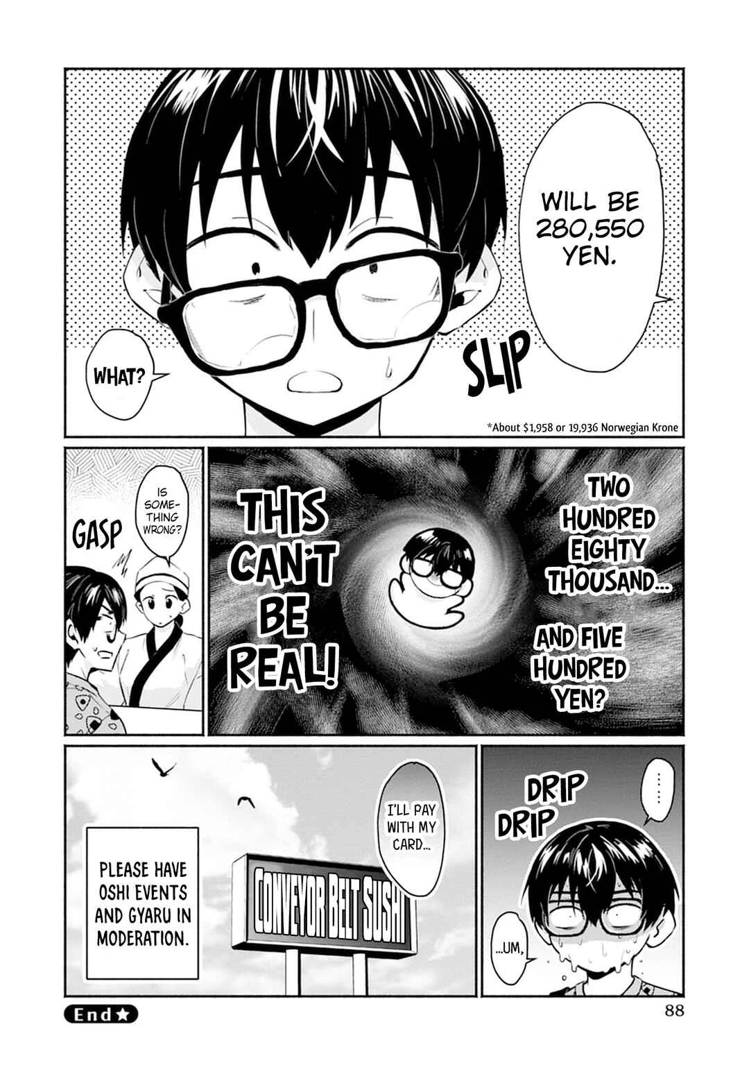 Uo Dekka - Kyonyuu Kyojiri Koushinchou Gyaru-chan wa Boku ni Koi Shiteru - Anthology Comic Chapter 3: Beware of Oshi Events and Gyaru! - Page 22