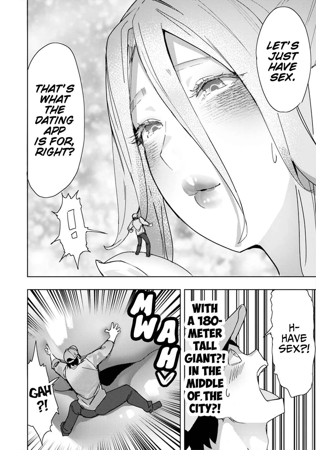Uo Dekka - Kyonyuu Kyojiri Koushinchou Gyaru-chan wa Boku ni Koi Shiteru - Anthology Comic Chapter 4: Matching with a Giant ☆ Gyaru - Page 6