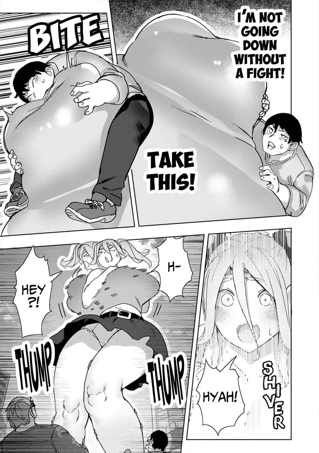 Uo Dekka - Kyonyuu Kyojiri Koushinchou Gyaru-chan wa Boku ni Koi Shiteru - Anthology Comic Chapter 4: Matching with a Giant ☆ Gyaru - Page 11