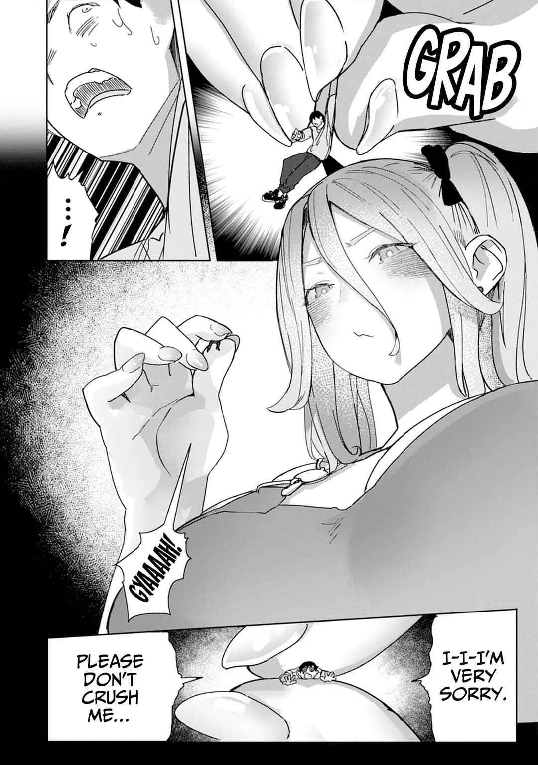 Uo Dekka - Kyonyuu Kyojiri Koushinchou Gyaru-chan wa Boku ni Koi Shiteru - Anthology Comic Chapter 4: Matching with a Giant ☆ Gyaru - Page 17