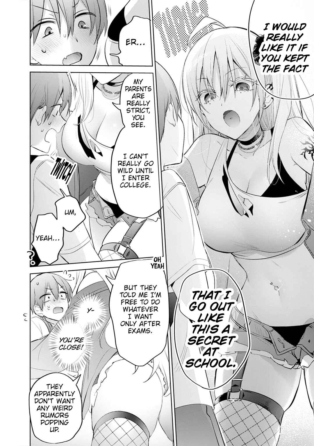 Uo Dekka - Kyonyuu Kyojiri Koushinchou Gyaru-chan wa Boku ni Koi Shiteru - Anthology Comic Chapter 6: The class president's secret hobby - Page 8