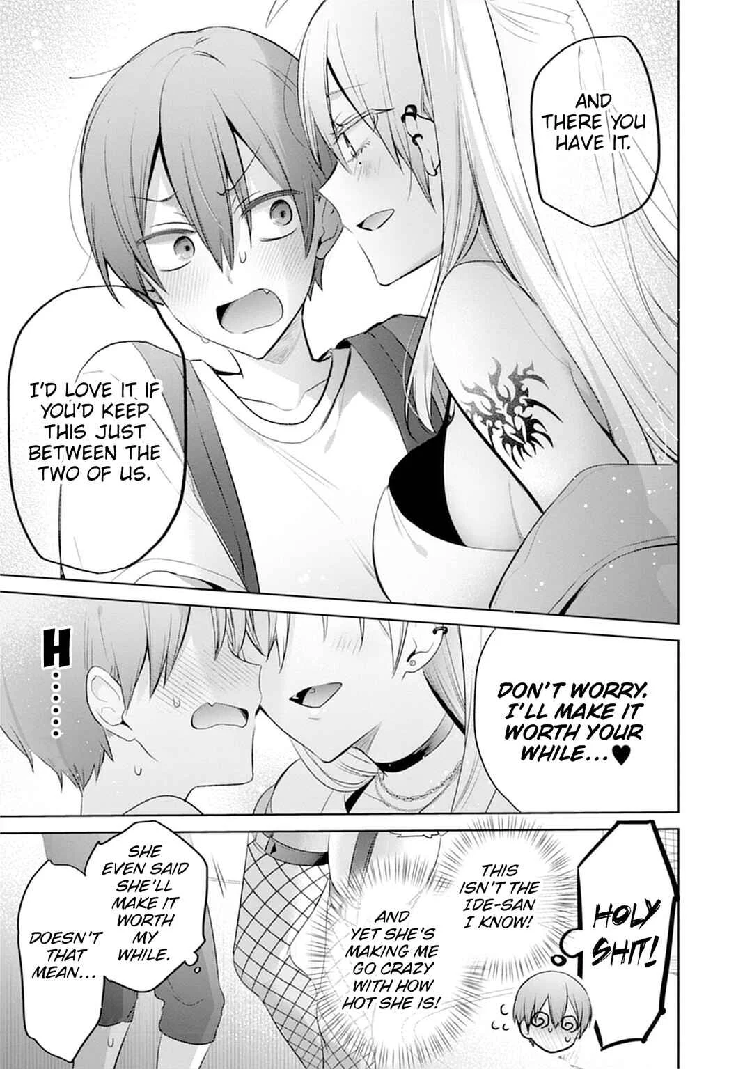 Uo Dekka - Kyonyuu Kyojiri Koushinchou Gyaru-chan wa Boku ni Koi Shiteru - Anthology Comic Chapter 6: The class president's secret hobby - Page 9