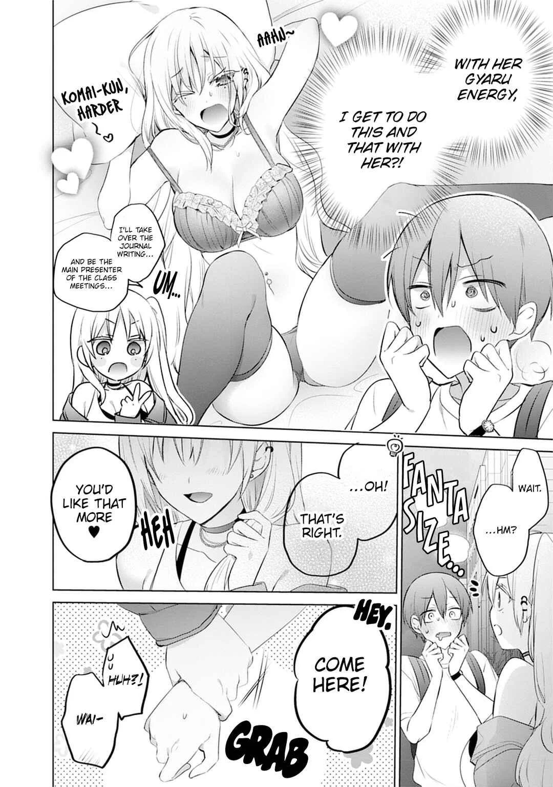 Uo Dekka - Kyonyuu Kyojiri Koushinchou Gyaru-chan wa Boku ni Koi Shiteru - Anthology Comic Chapter 6: The class president's secret hobby - Page 10