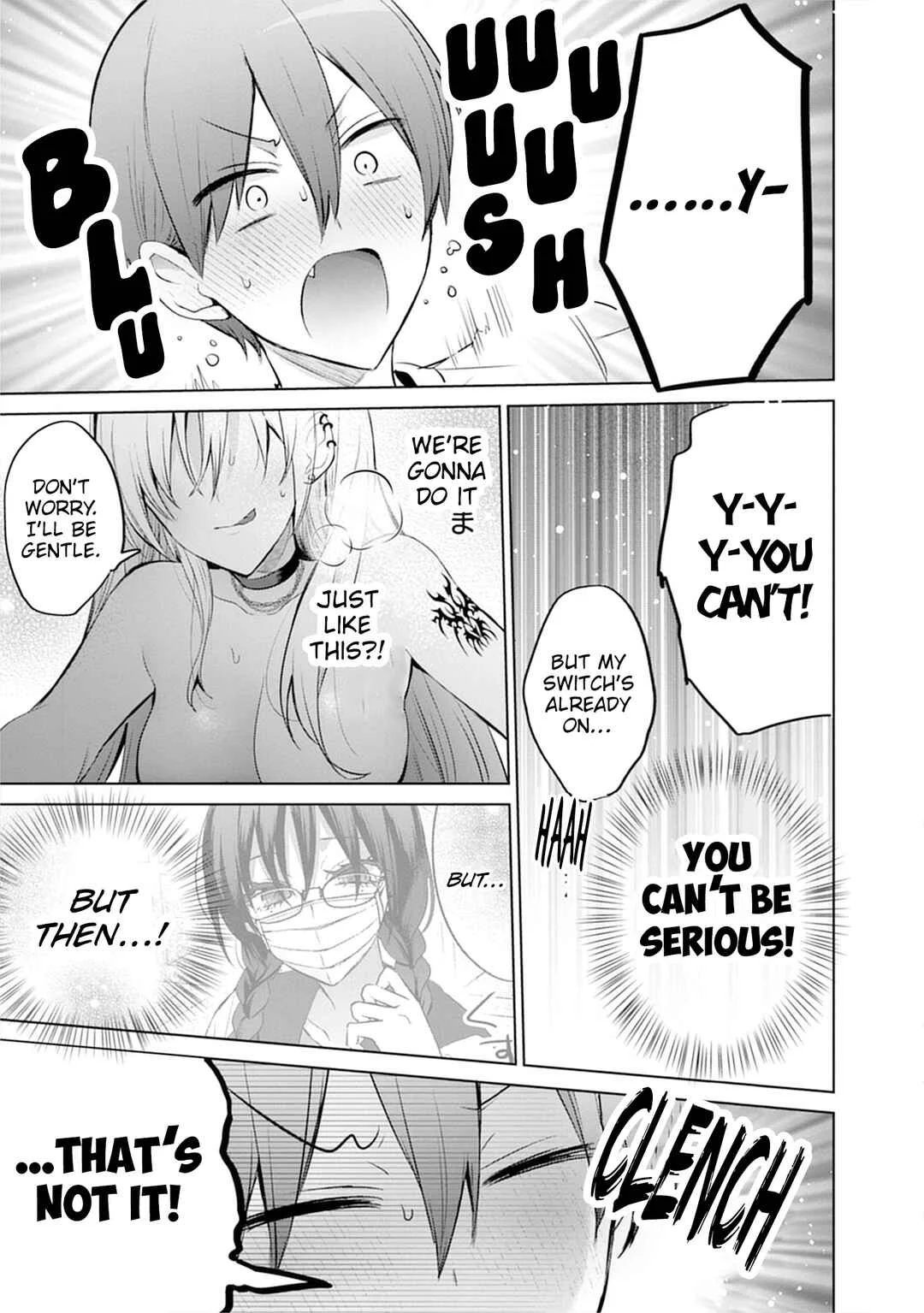 Uo Dekka - Kyonyuu Kyojiri Koushinchou Gyaru-chan wa Boku ni Koi Shiteru - Anthology Comic Chapter 6: The class president's secret hobby - Page 17