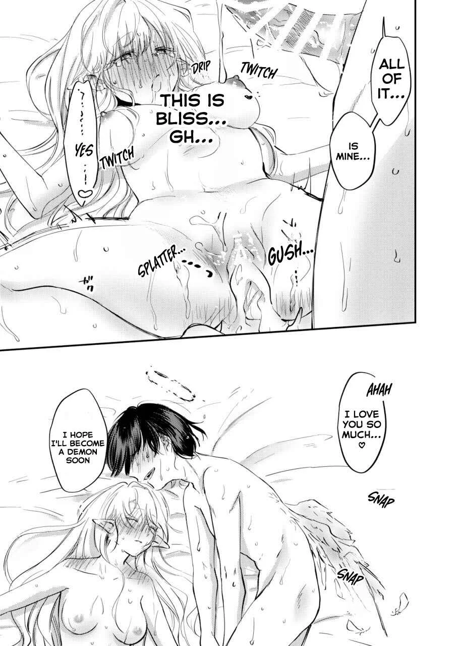Yandere Tenshi wa Ohitoyoshi Succubus ni Goshuushin 2 Chapter 1.5 - Page 35