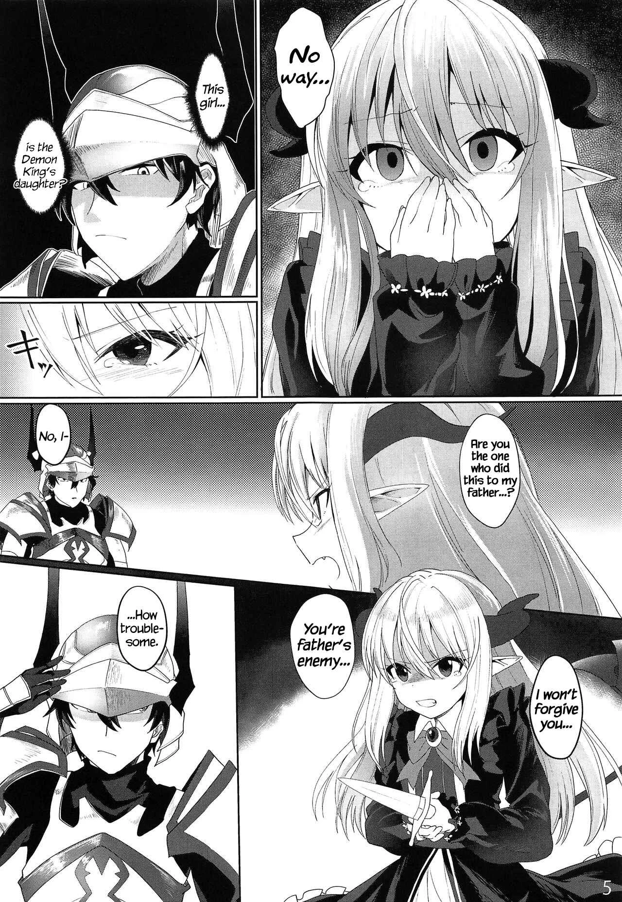 Yuusha no Dorei Inmon ga Maou no Musume o Youshanaku Osou! Chapter 1 - Page 4