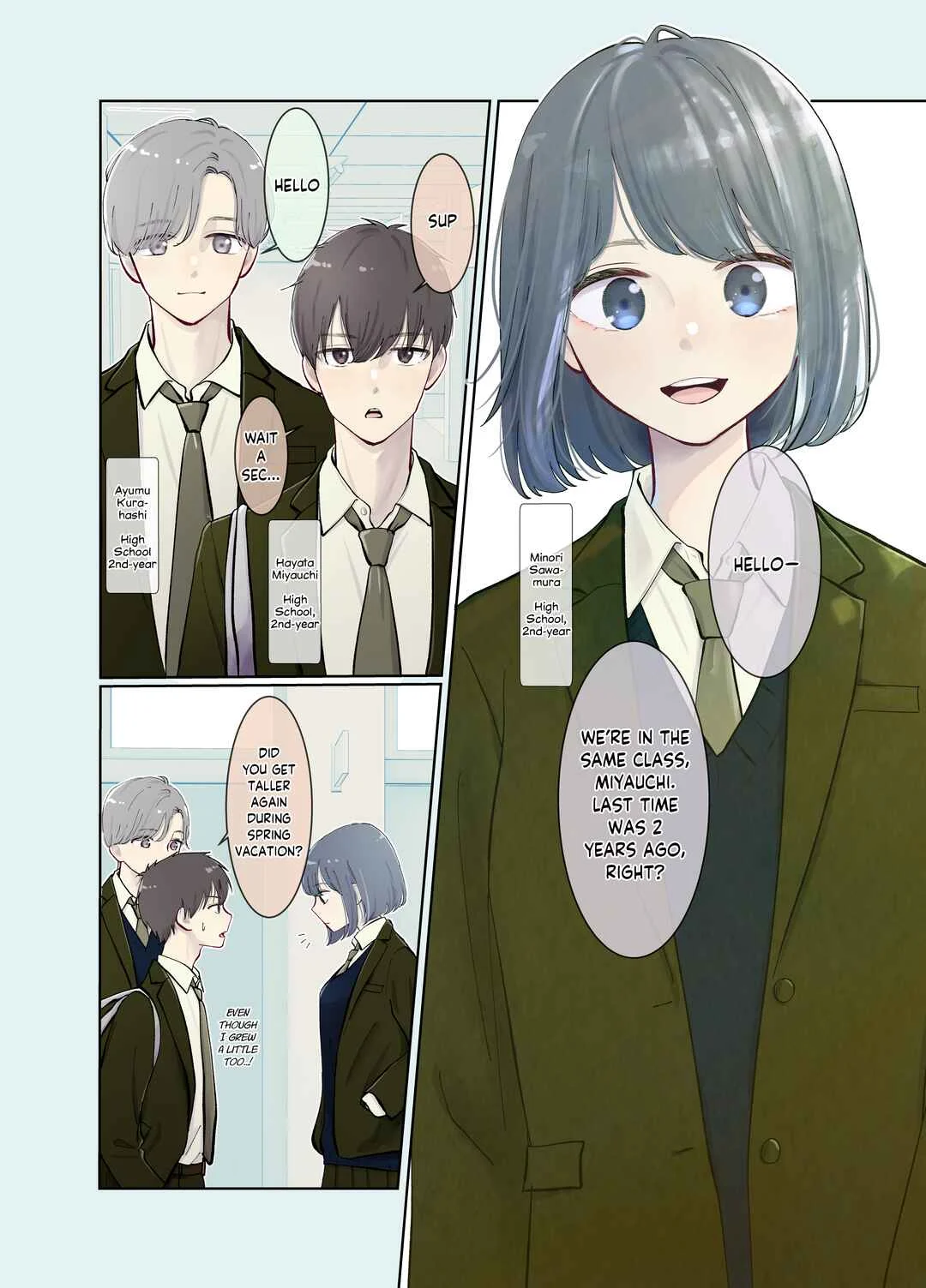 3-Gumi no Osananajimi Chapter 4: I Wish I Were Cuter - Page 1