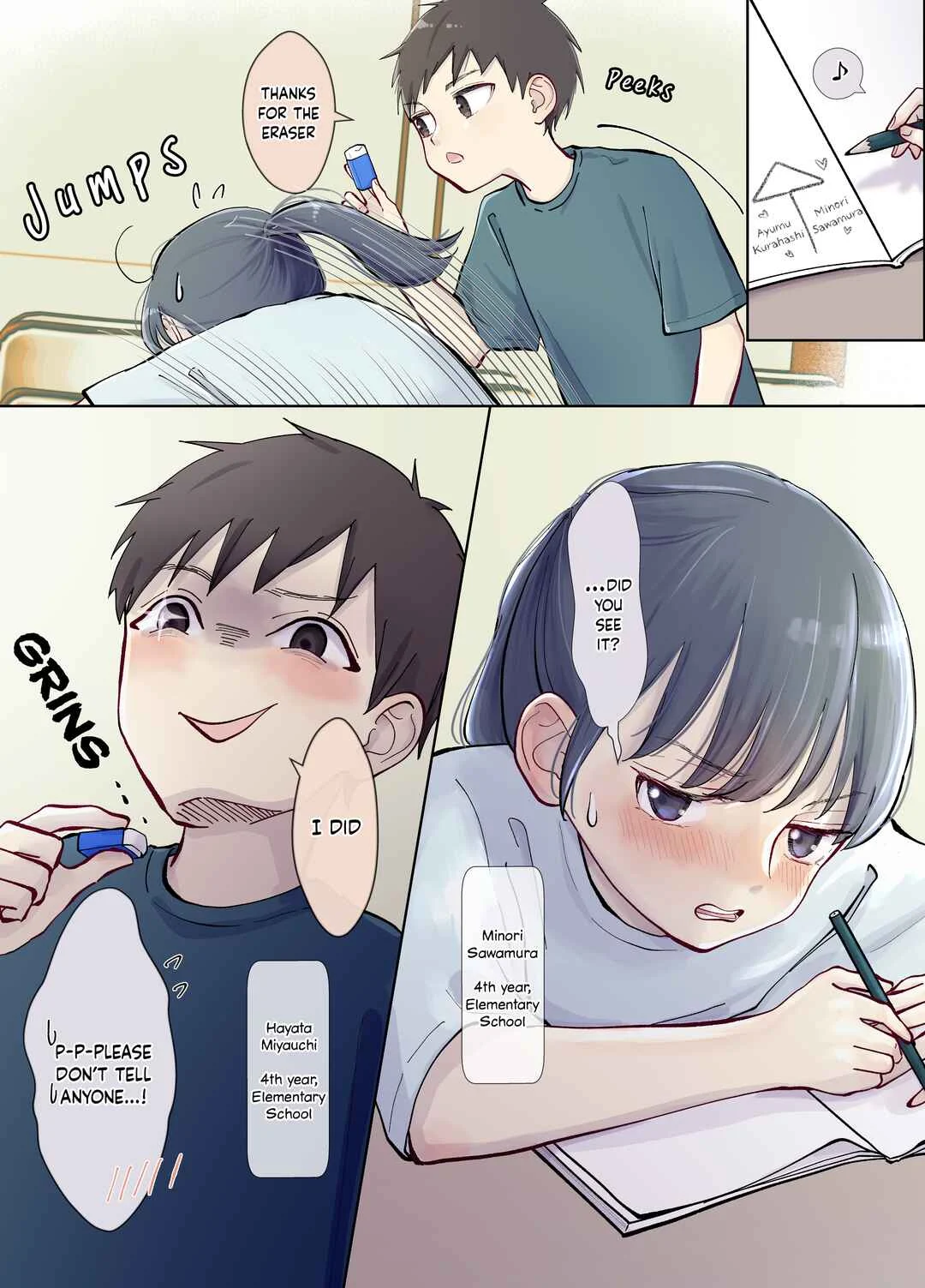 3-Gumi no Osananajimi Chapter 5: Doodles in the Notebook - Page 1