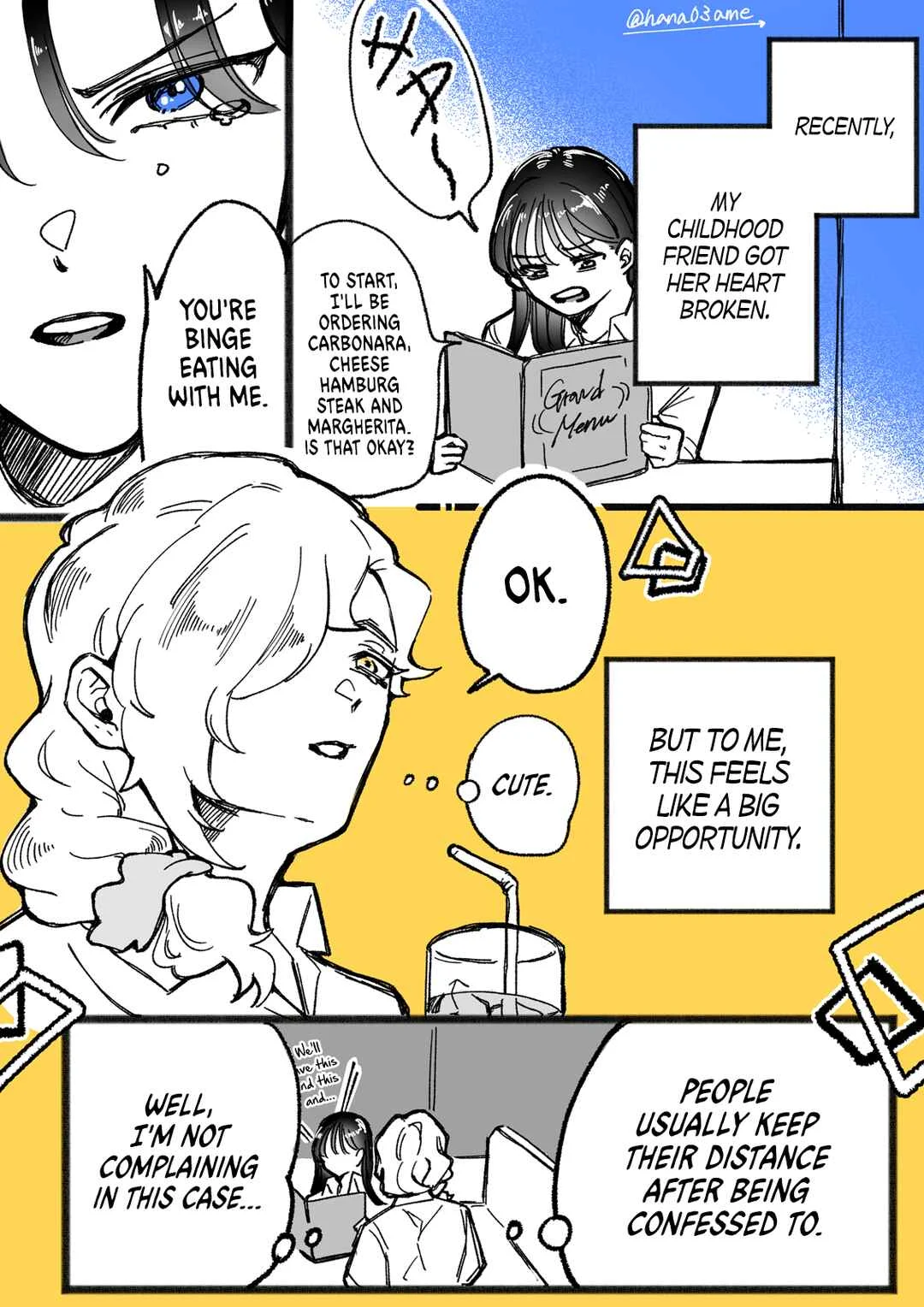 A Story About How She Grew Conscious of Her Childhood Friend Chapter 3 - Page 1