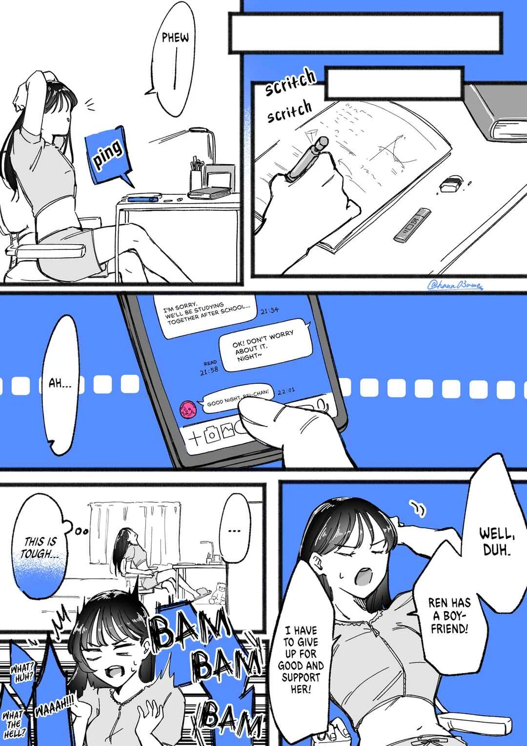 A Story About How She Grew Conscious of Her Childhood Friend Chapter 4.5: Beautiful You - Page 4