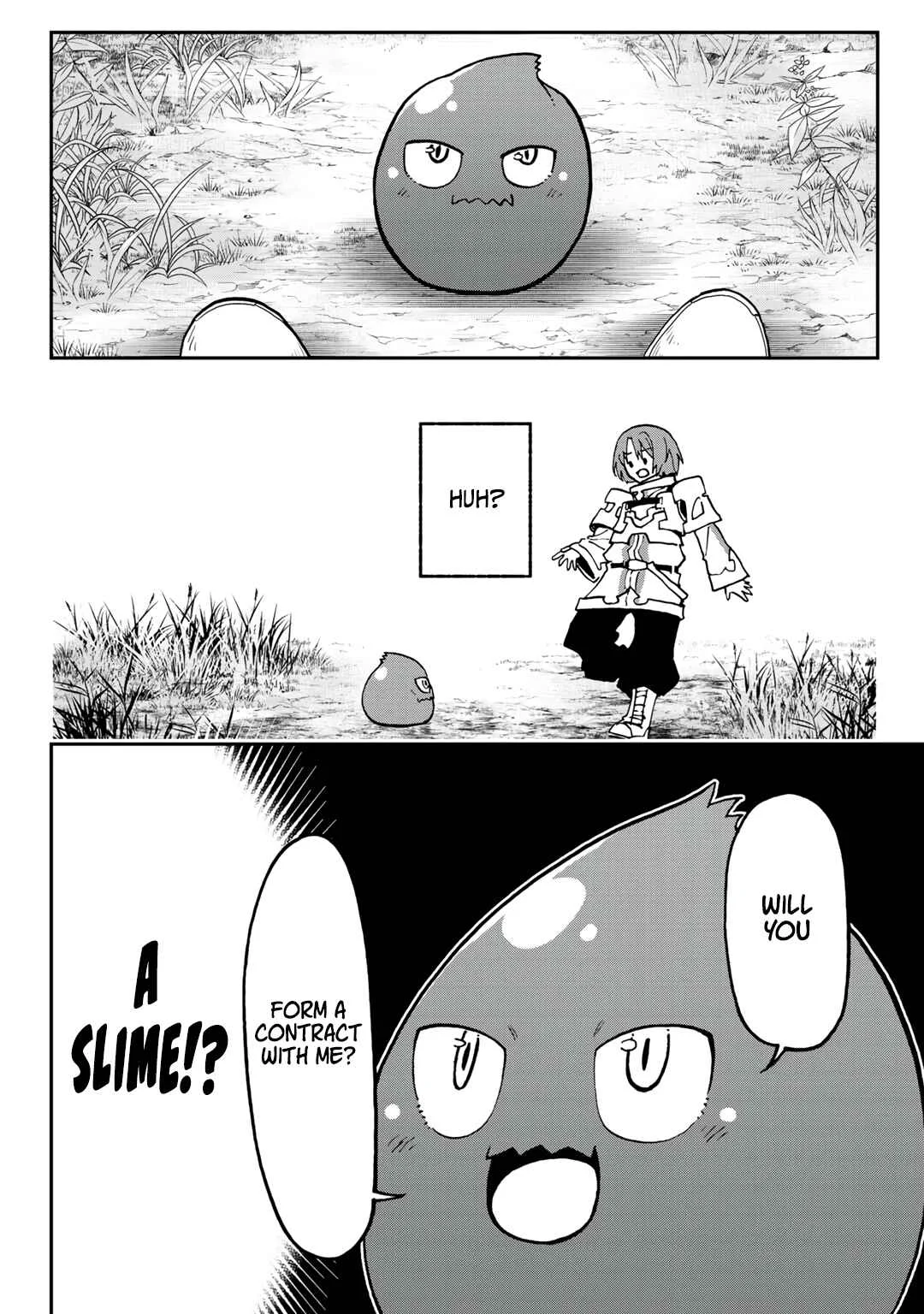 Aibou wa Slime!? ~Saikyou no Aibou wo Eta Boku ga Saikyou no Mahou wo Tsukatte Nariagaru~ Chapter 1 - Page 27