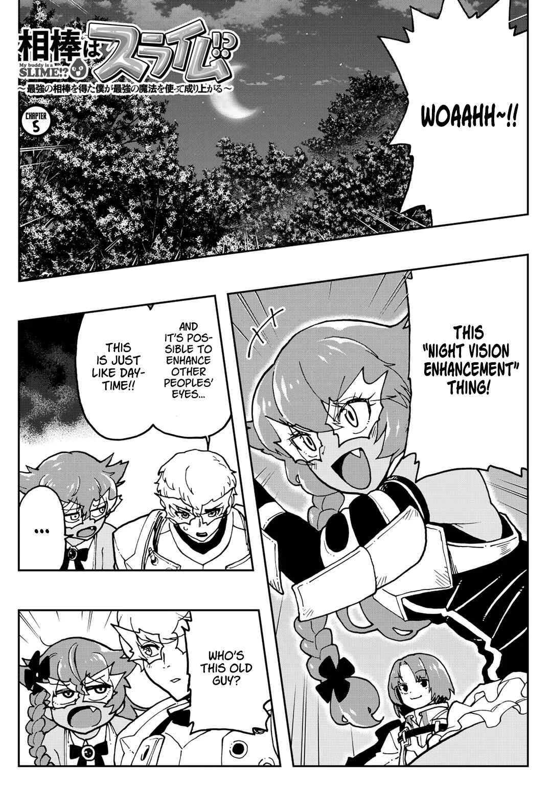 Aibou wa Slime!? ~Saikyou no Aibou wo Eta Boku ga Saikyou no Mahou wo Tsukatte Nariagaru~ Chapter 5 - Page 1