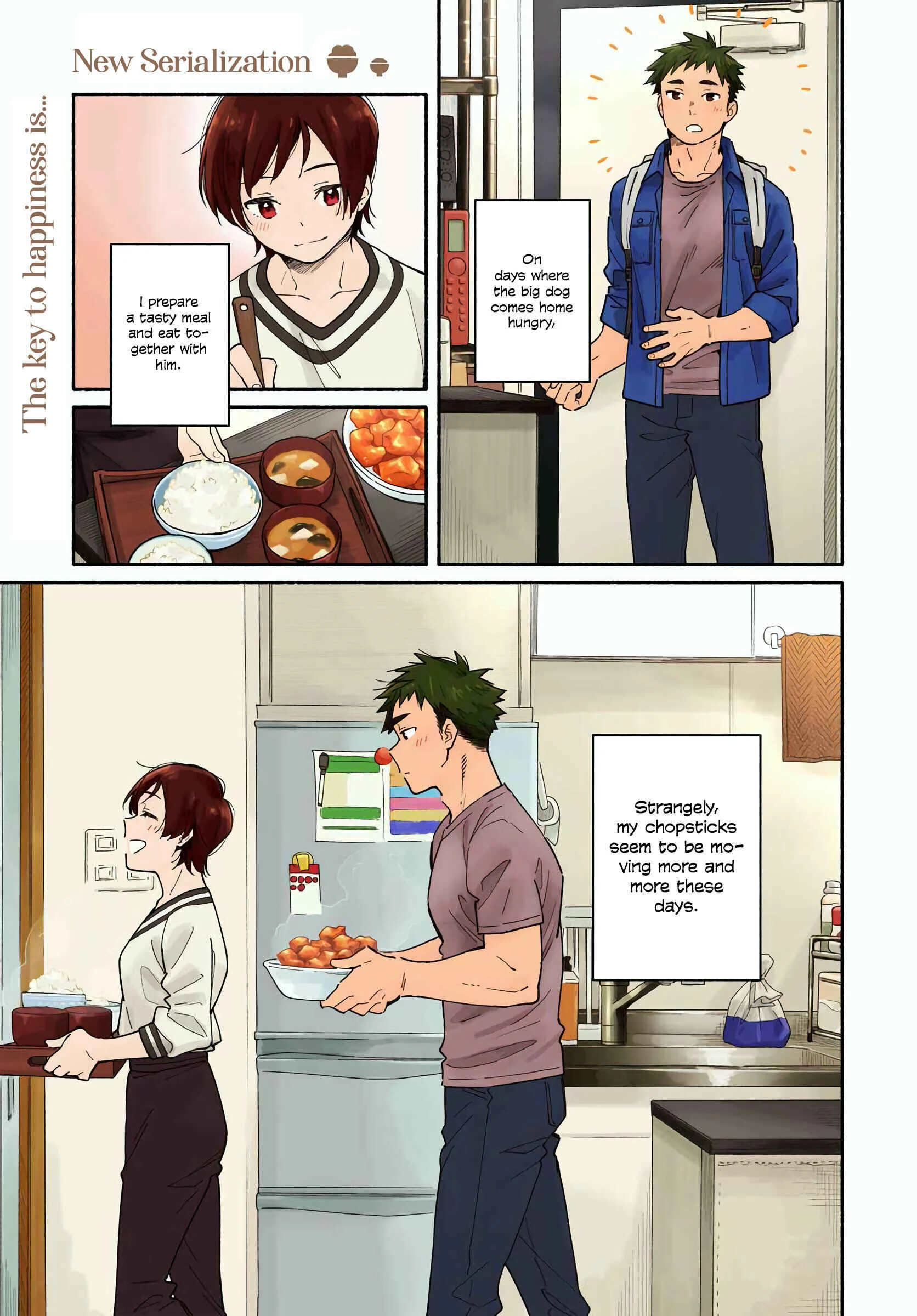 Aikagi-kun to Shiawase Gohan Chapter 1: A Heartwarming Story About an Around Thirty Office Lady and a Younger Man (Almost) Living Together! - Page 1
