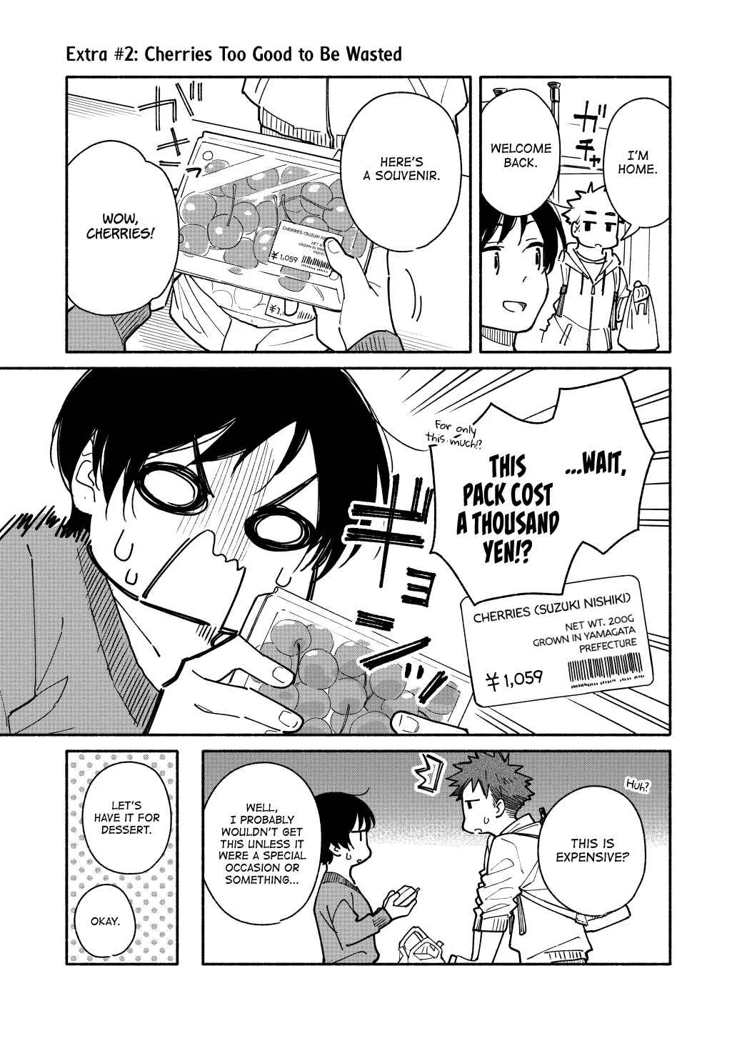 Aikagi-kun to Shiawase Gohan Chapter 3.5: Cherries Too Good to Be Wasted - Page 1