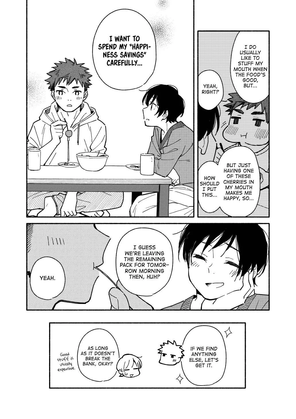 Aikagi-kun to Shiawase Gohan Chapter 3.5: Cherries Too Good to Be Wasted - Page 4