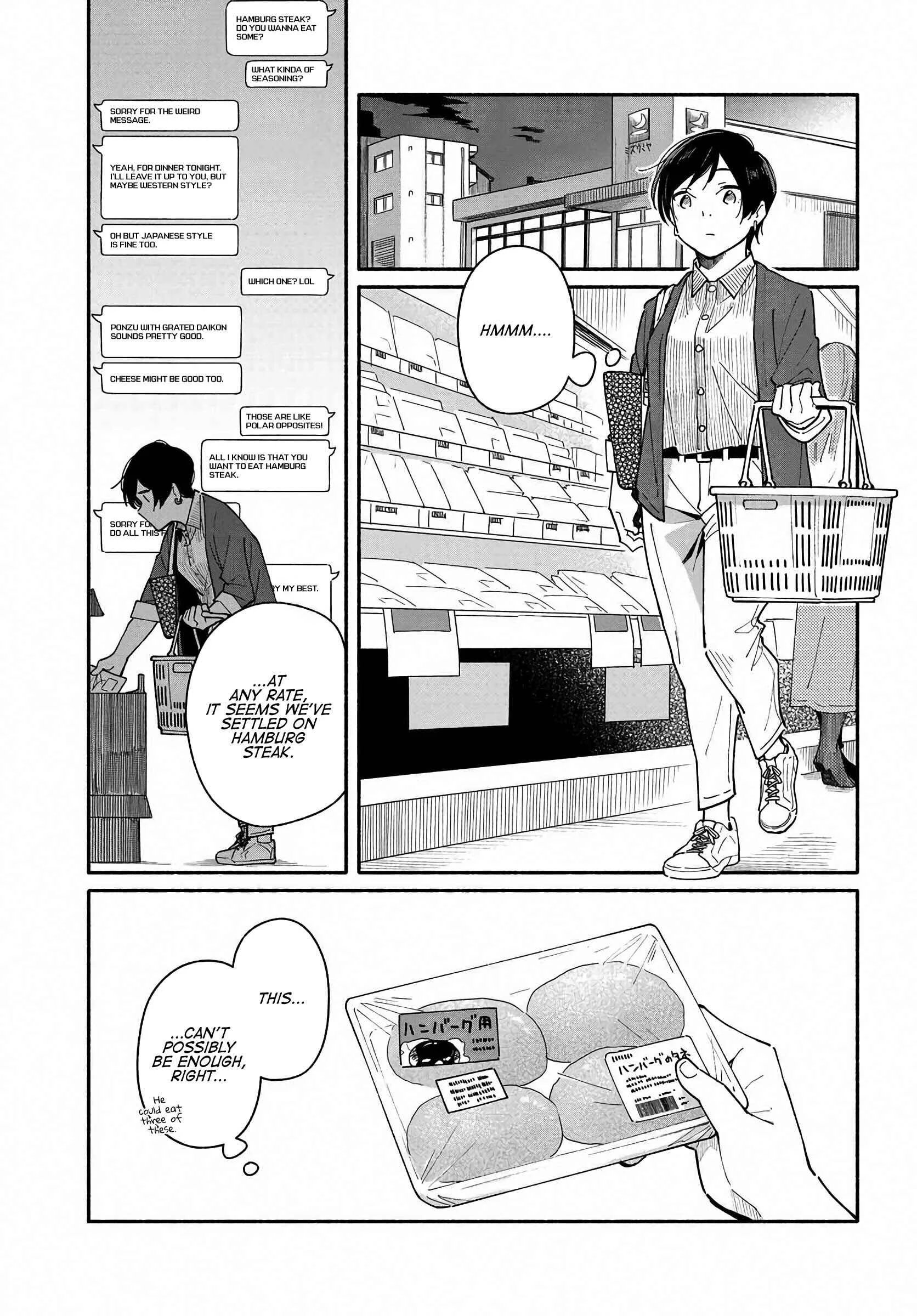 Aikagi-kun to Shiawase Gohan Chapter 3: I Want to Eat Hamburg Steak - Page 3
