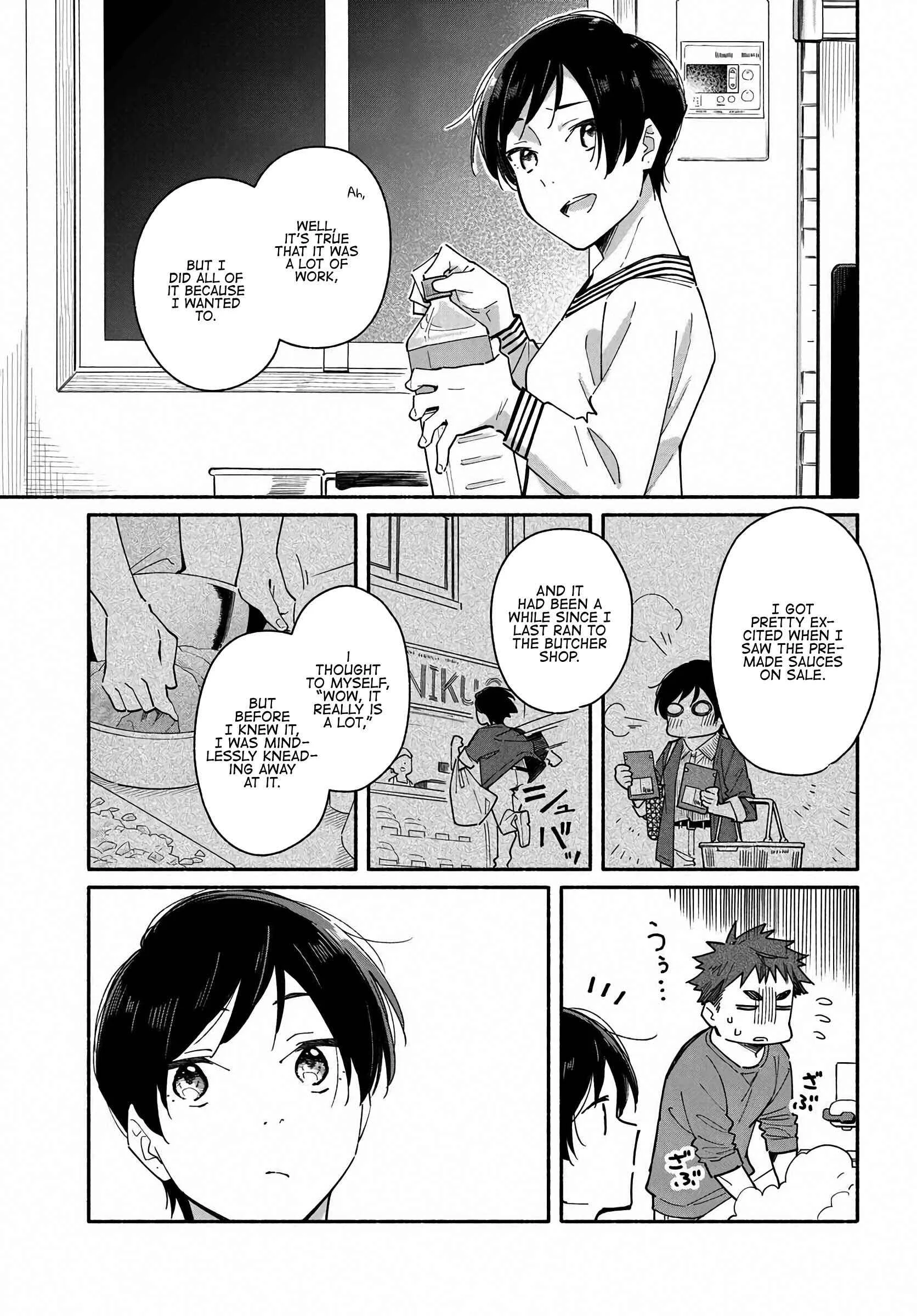 Aikagi-kun to Shiawase Gohan Chapter 3: I Want to Eat Hamburg Steak - Page 21