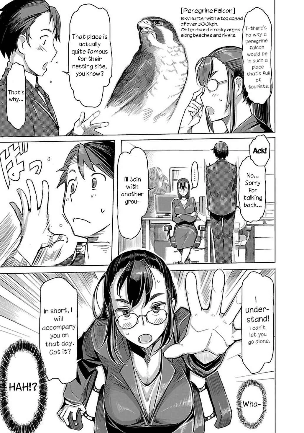 Akiyama-san no Tori Life Chapter 1: Let's See The Peregrine Falcon! - Page 11
