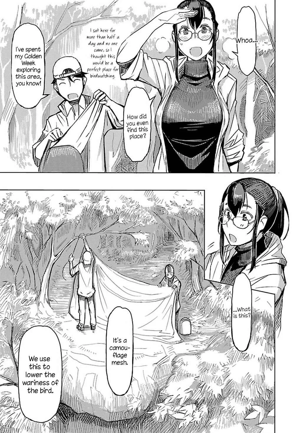Akiyama-san no Tori Life Chapter 3: Let's Go See The Flycatcher! - Page 9